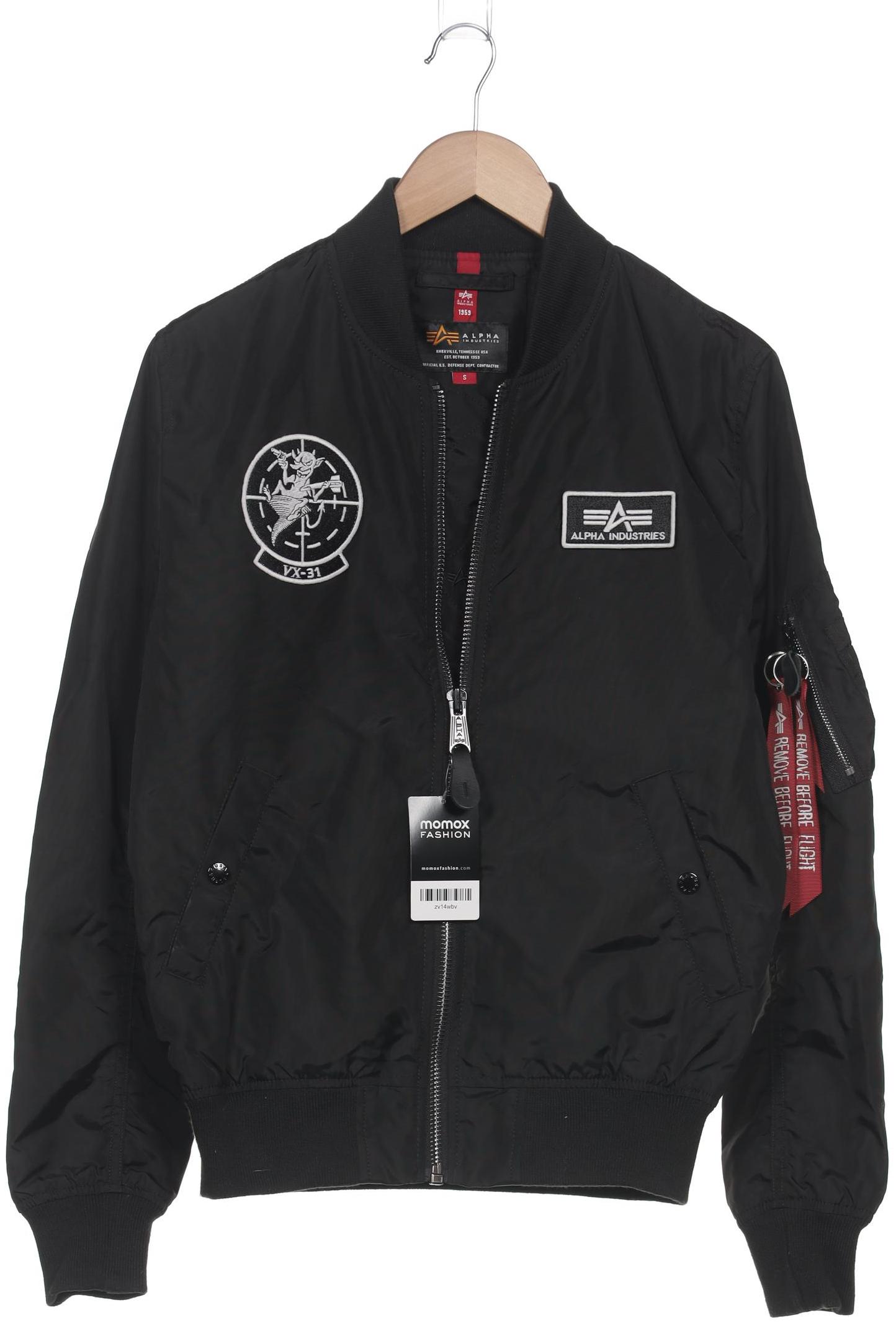 

Alpha industries Herren Jacke, schwarz, Gr. 46
