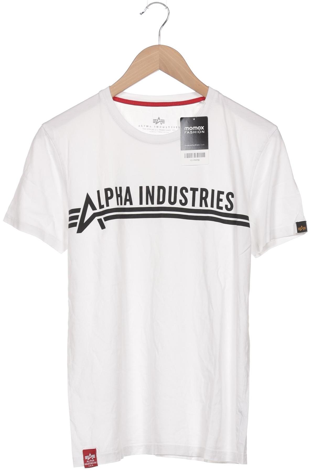 

Alpha industries Herren T-Shirt, weiß, Gr. 46