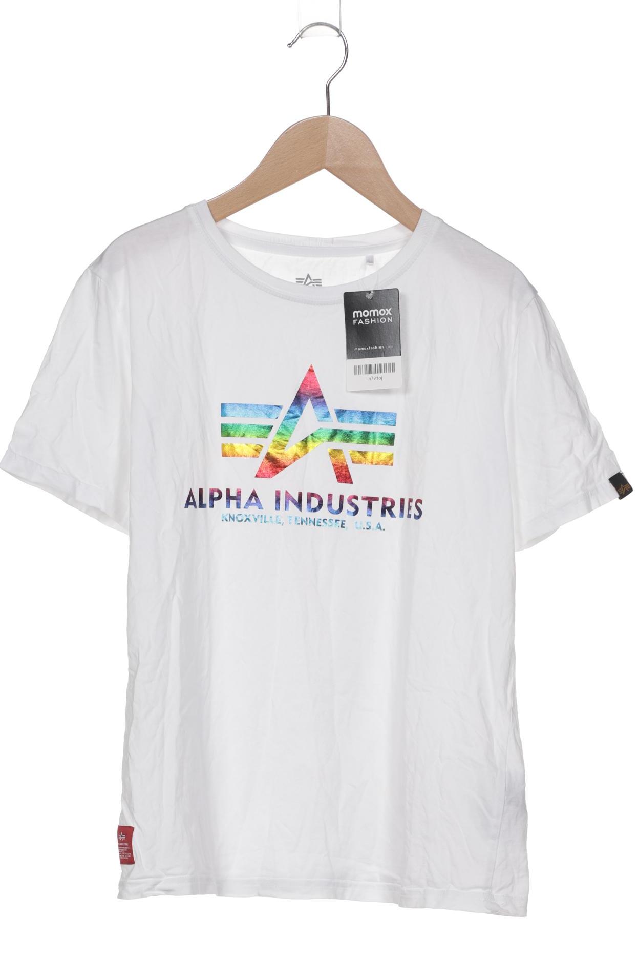 

Alpha industries Herren T-Shirt, weiß, Gr. 164