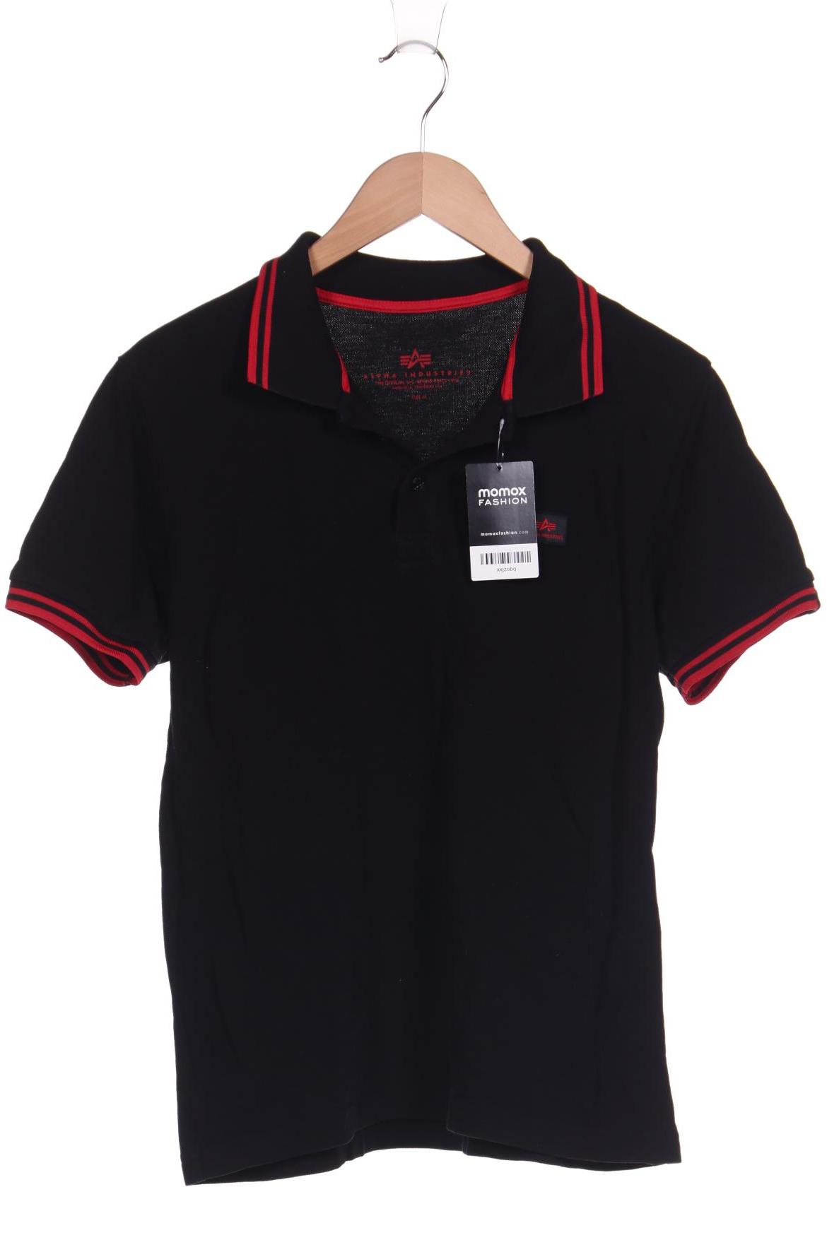 

Alpha industries Herren Poloshirt, schwarz, Gr. 146