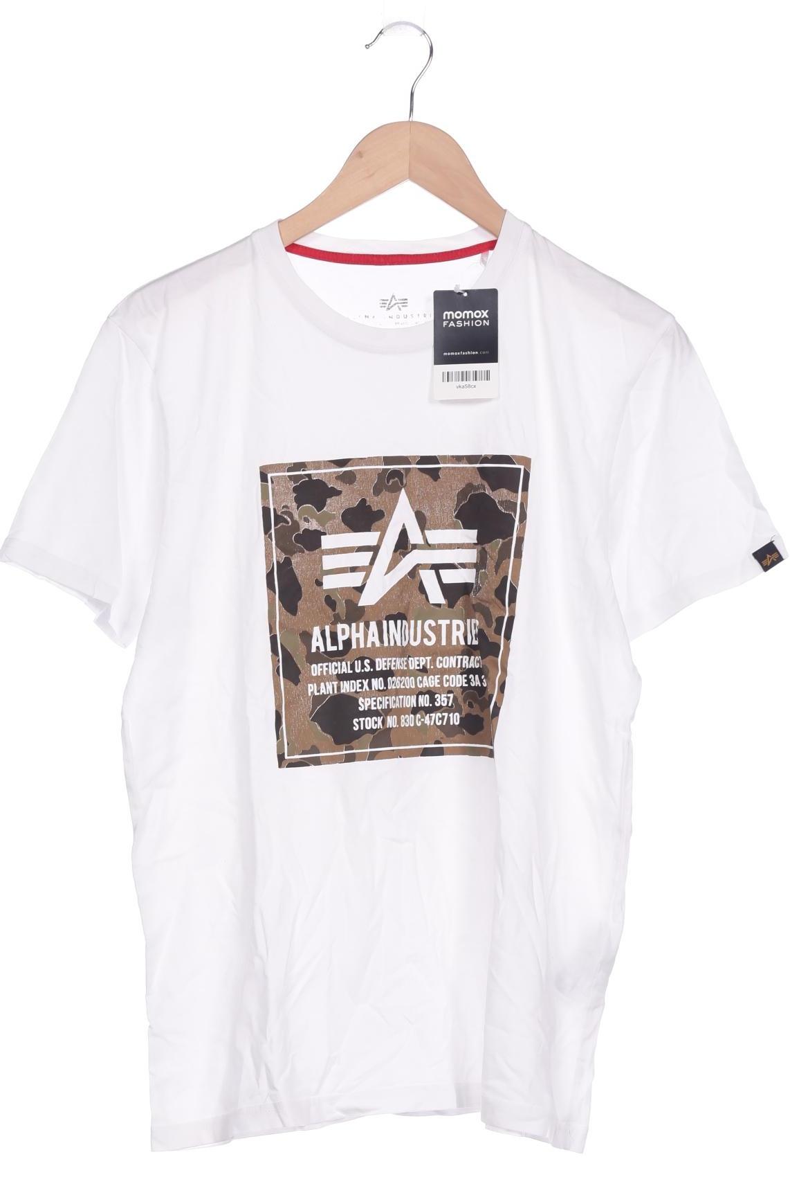 

Alpha industries Herren T-Shirt, weiß, Gr. 176