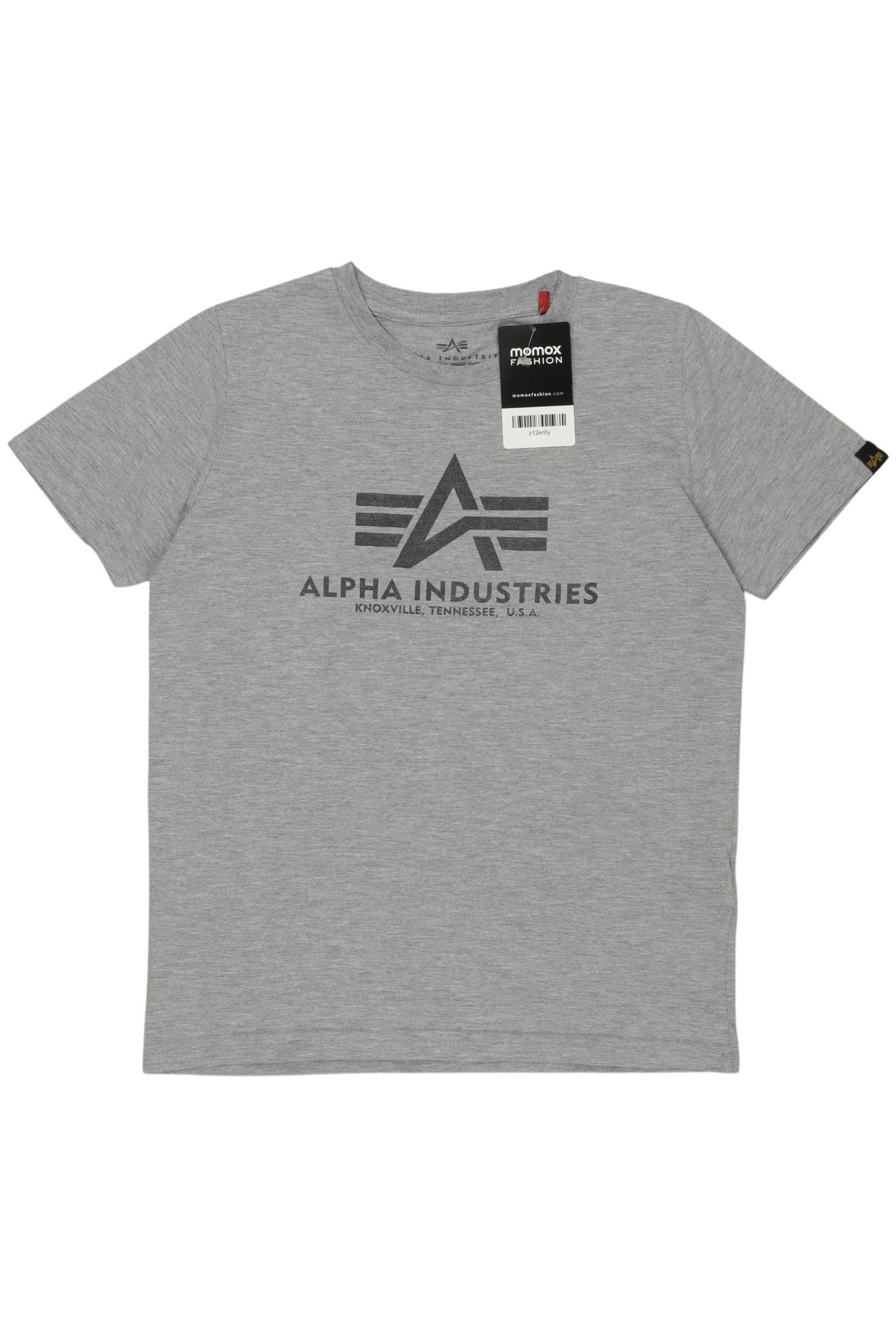 

Alpha industries Herren T-Shirt, grau, Gr. 140