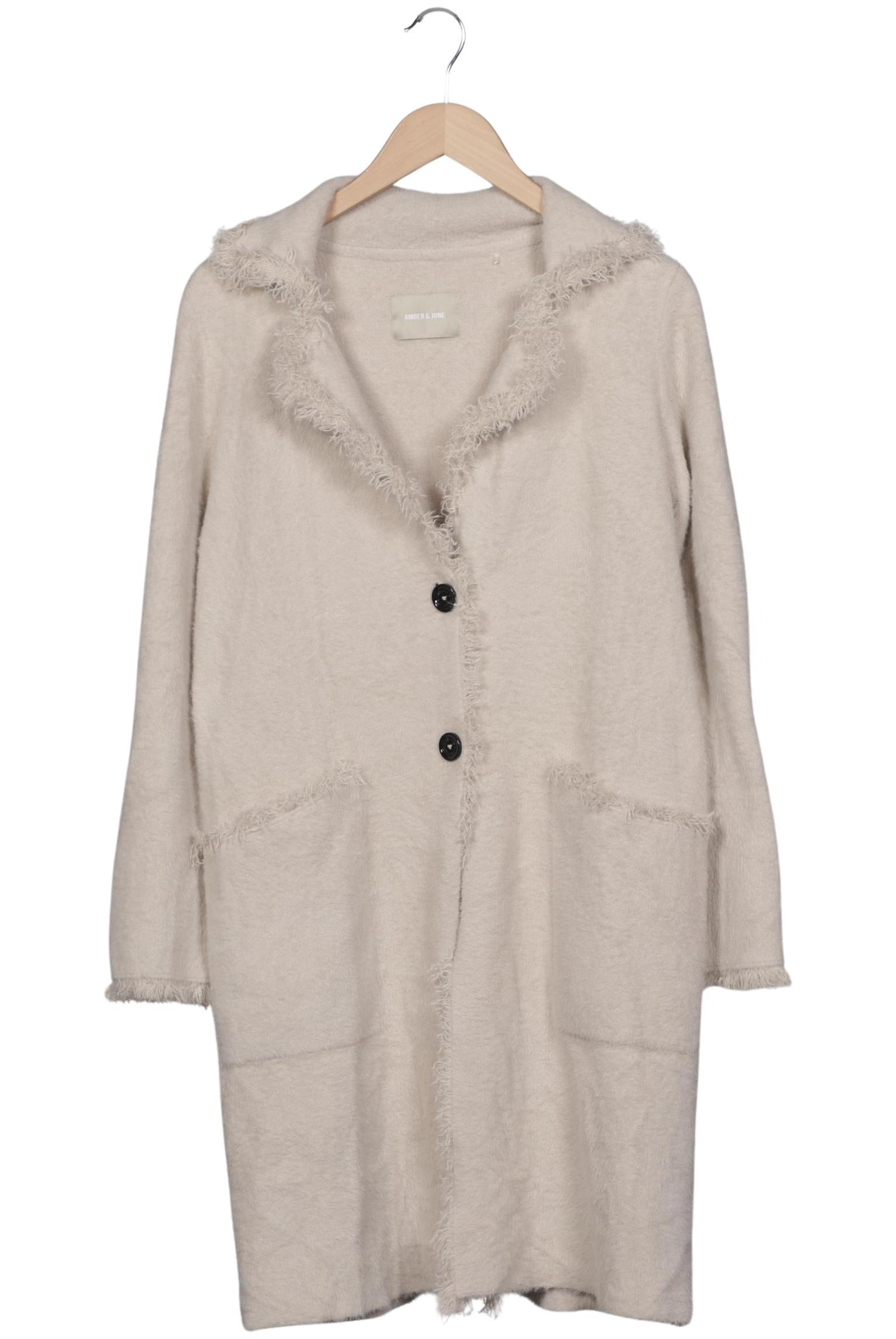 

Amber & June Damen Strickjacke, beige, Gr. 40