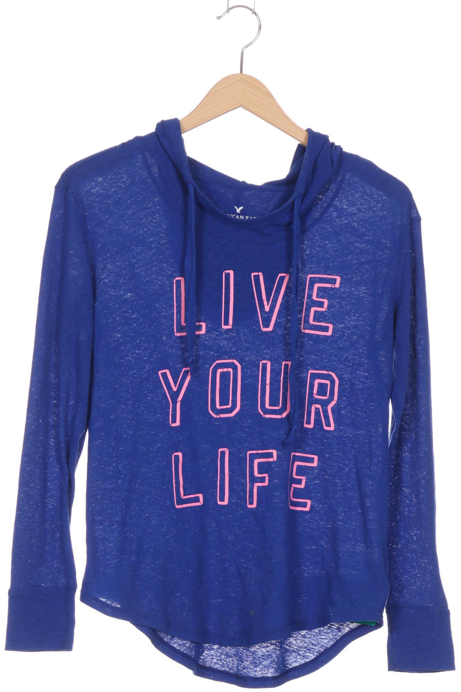 

American Eagle Outfitters Damen Kapuzenpullover, blau, Gr.