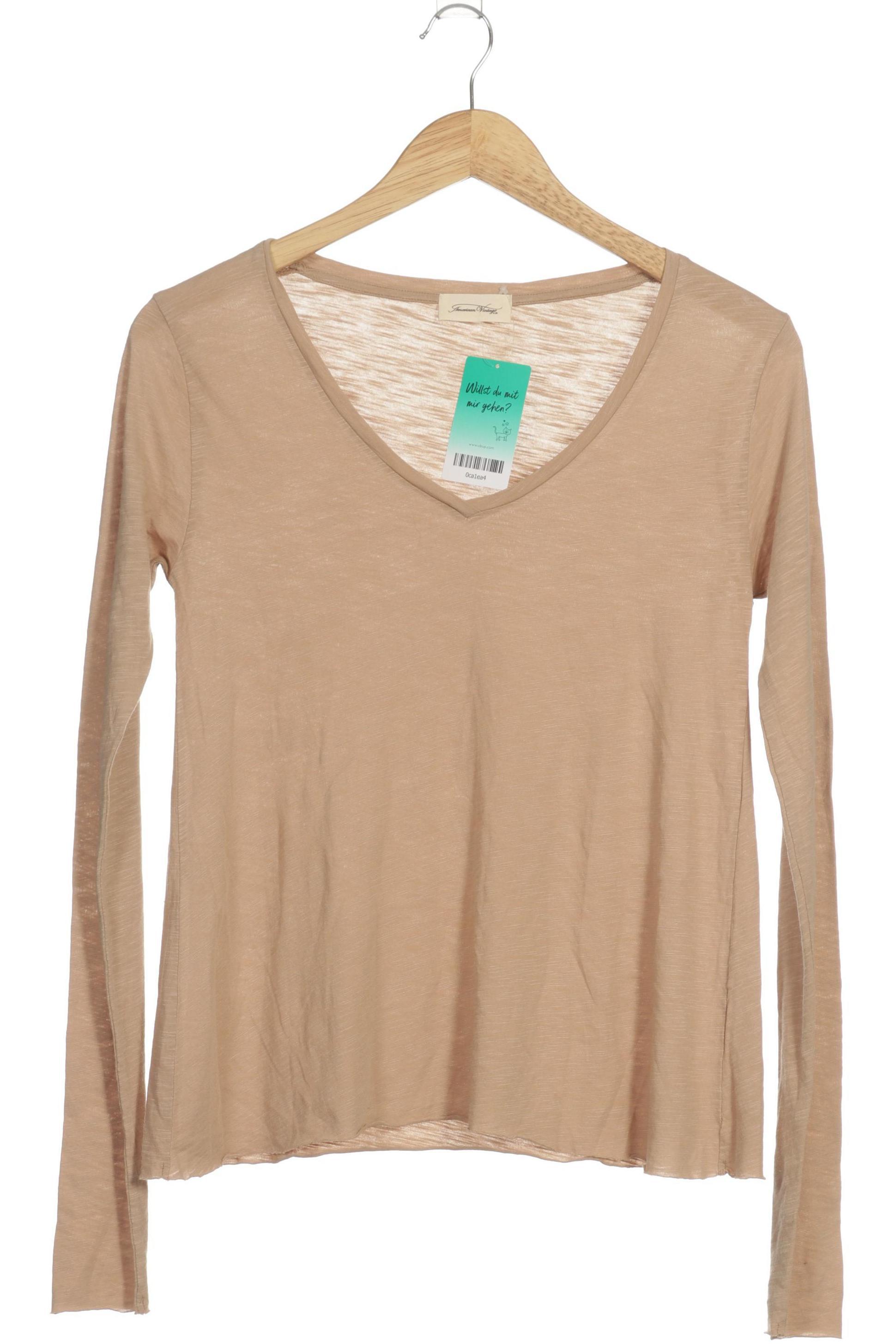 

American Vintage Damen Langarmshirt, beige, Gr.