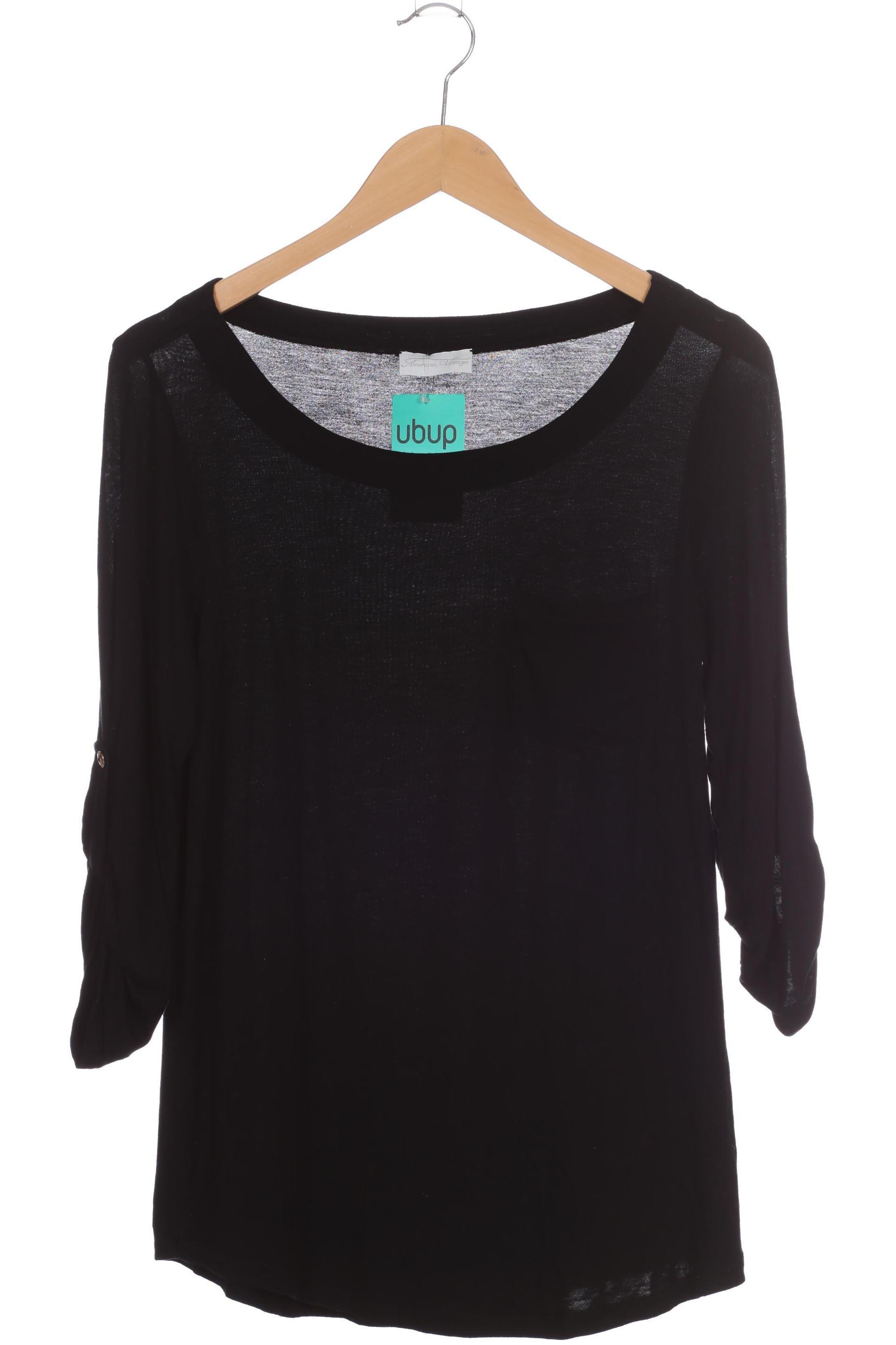 

American Vintage Damen Langarmshirt, schwarz, Gr.