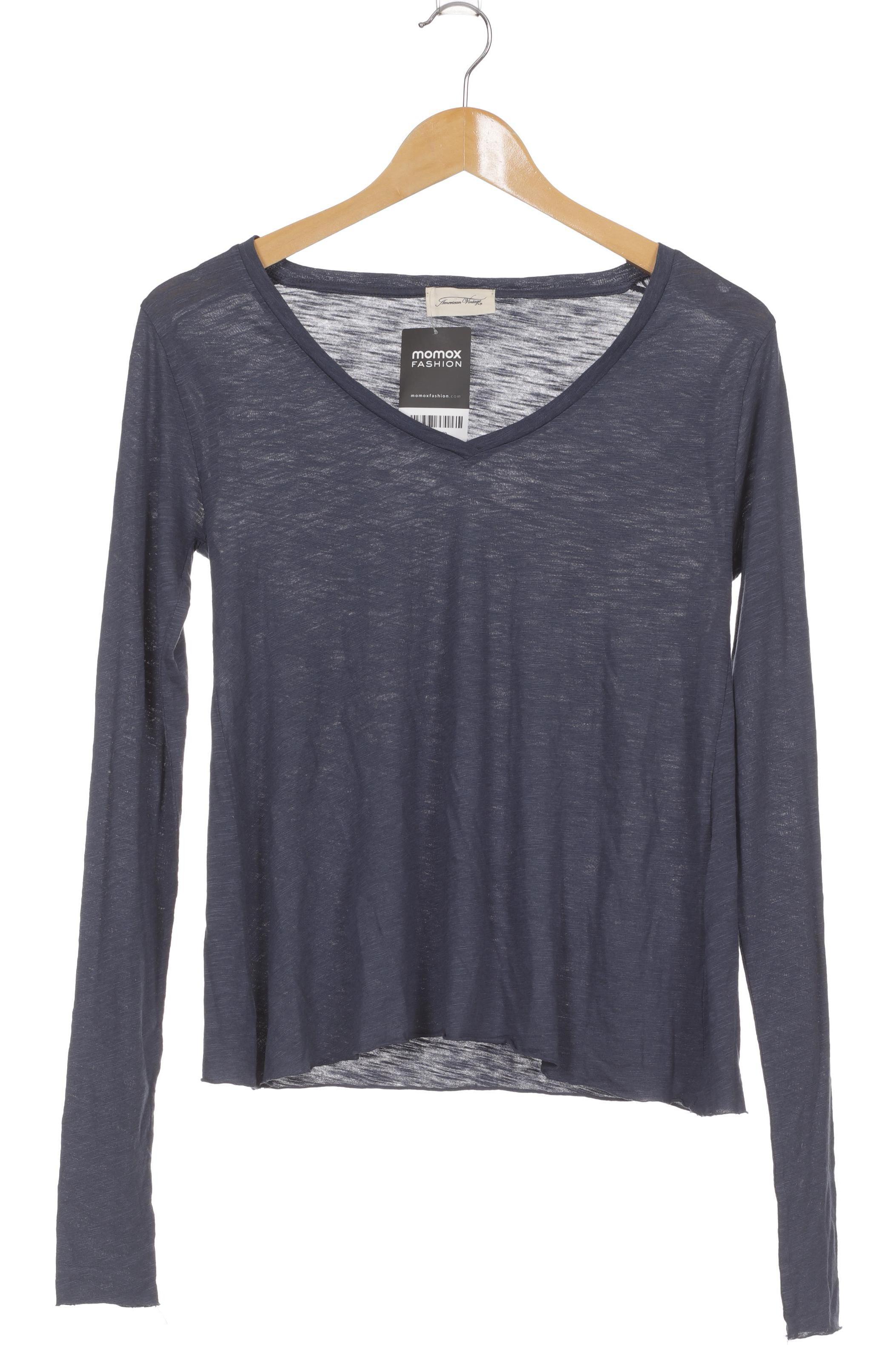 

American Vintage Damen Langarmshirt, blau, Gr.