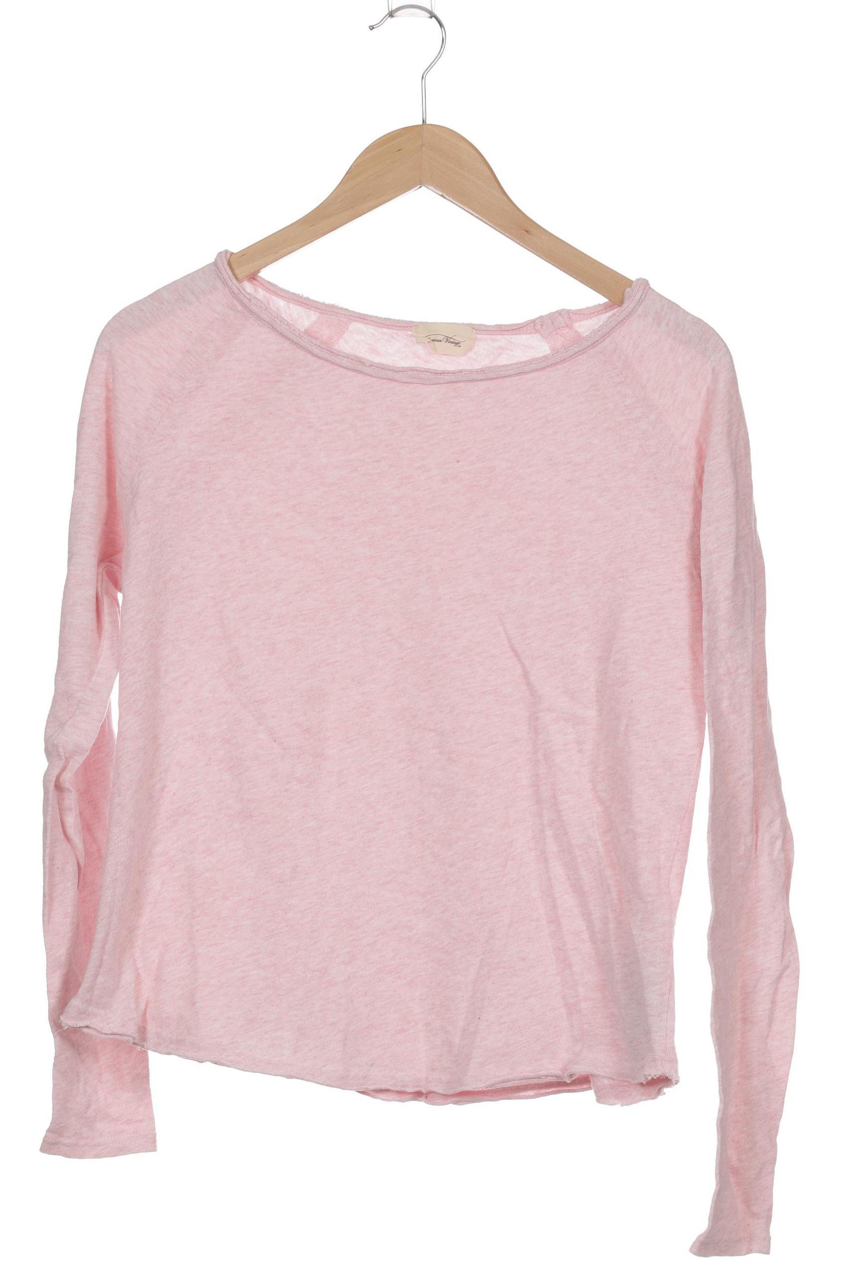 

American Vintage Damen Langarmshirt, pink, Gr.