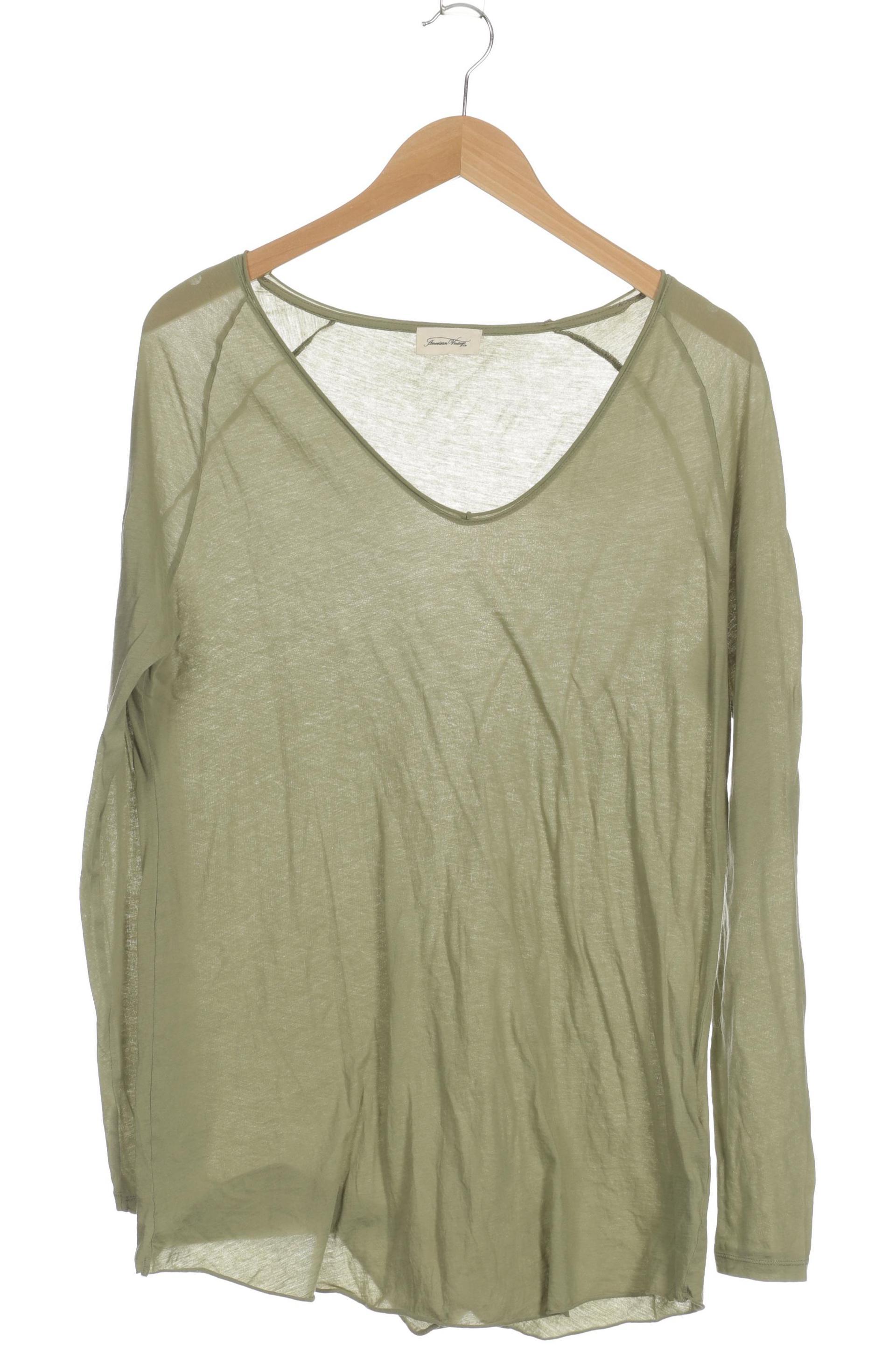 

American Vintage Damen Langarmshirt, grün, Gr.