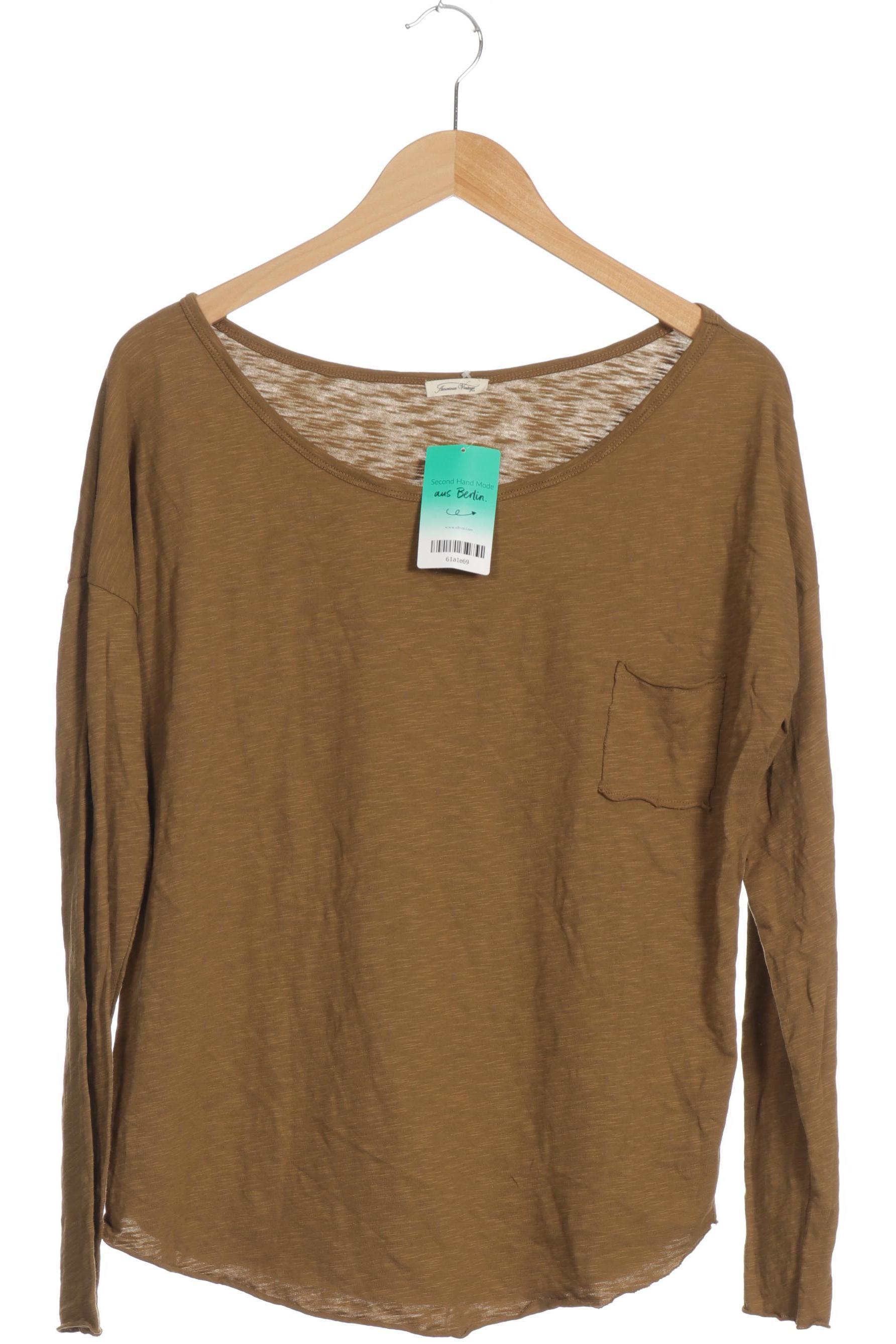 

American Vintage Damen Langarmshirt, grün, Gr.