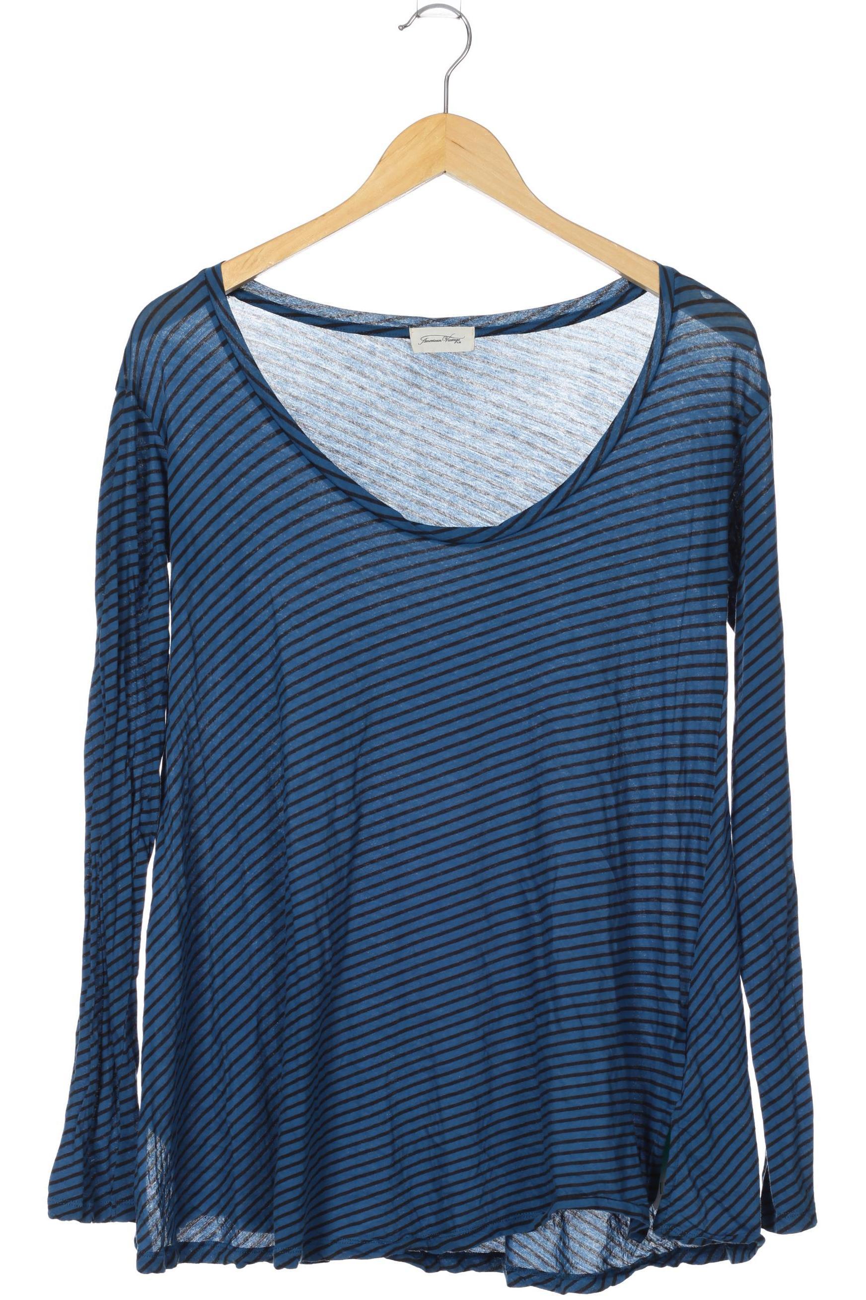 

American Vintage Damen Langarmshirt, blau, Gr.