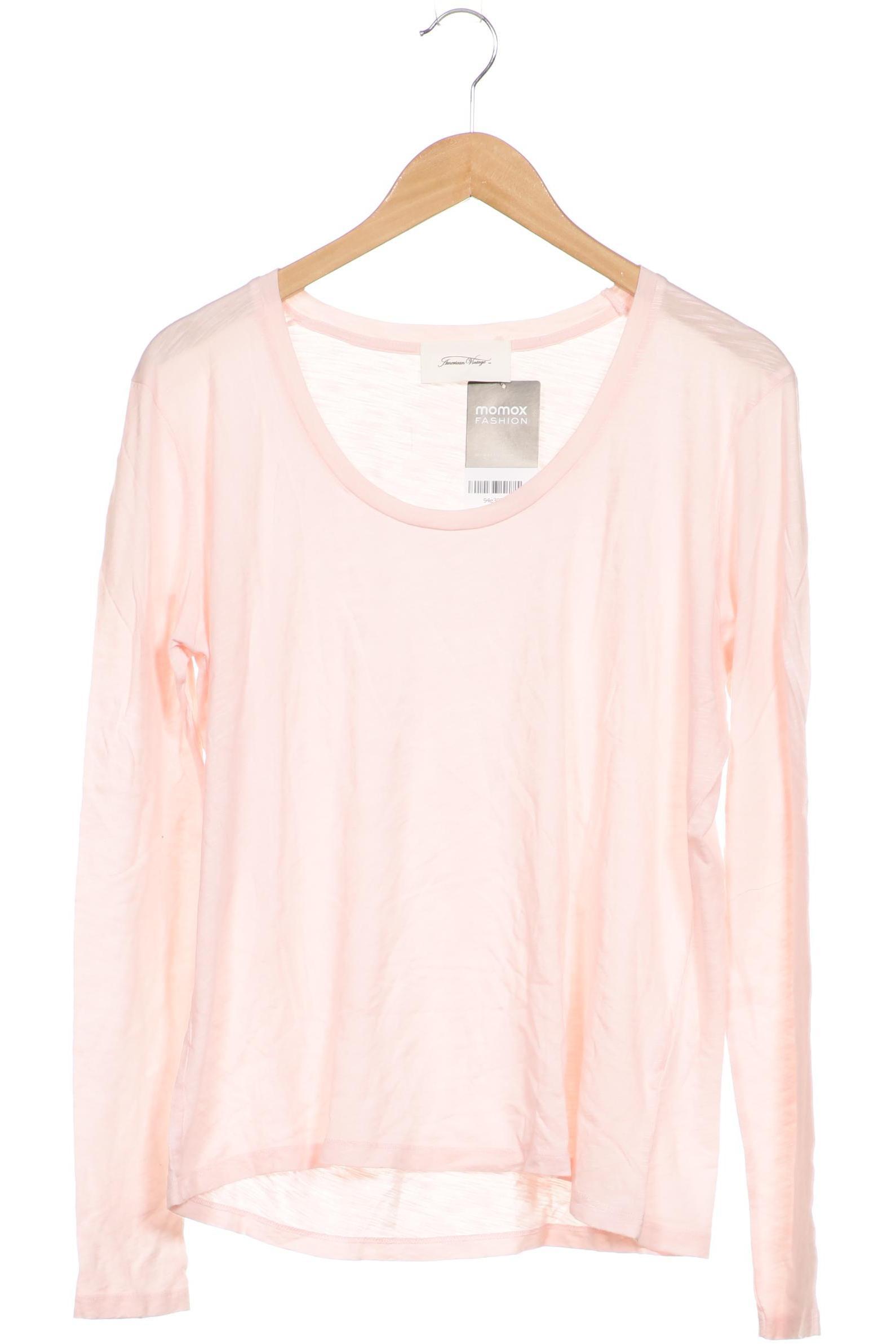 

American Vintage Damen Langarmshirt, pink, Gr.