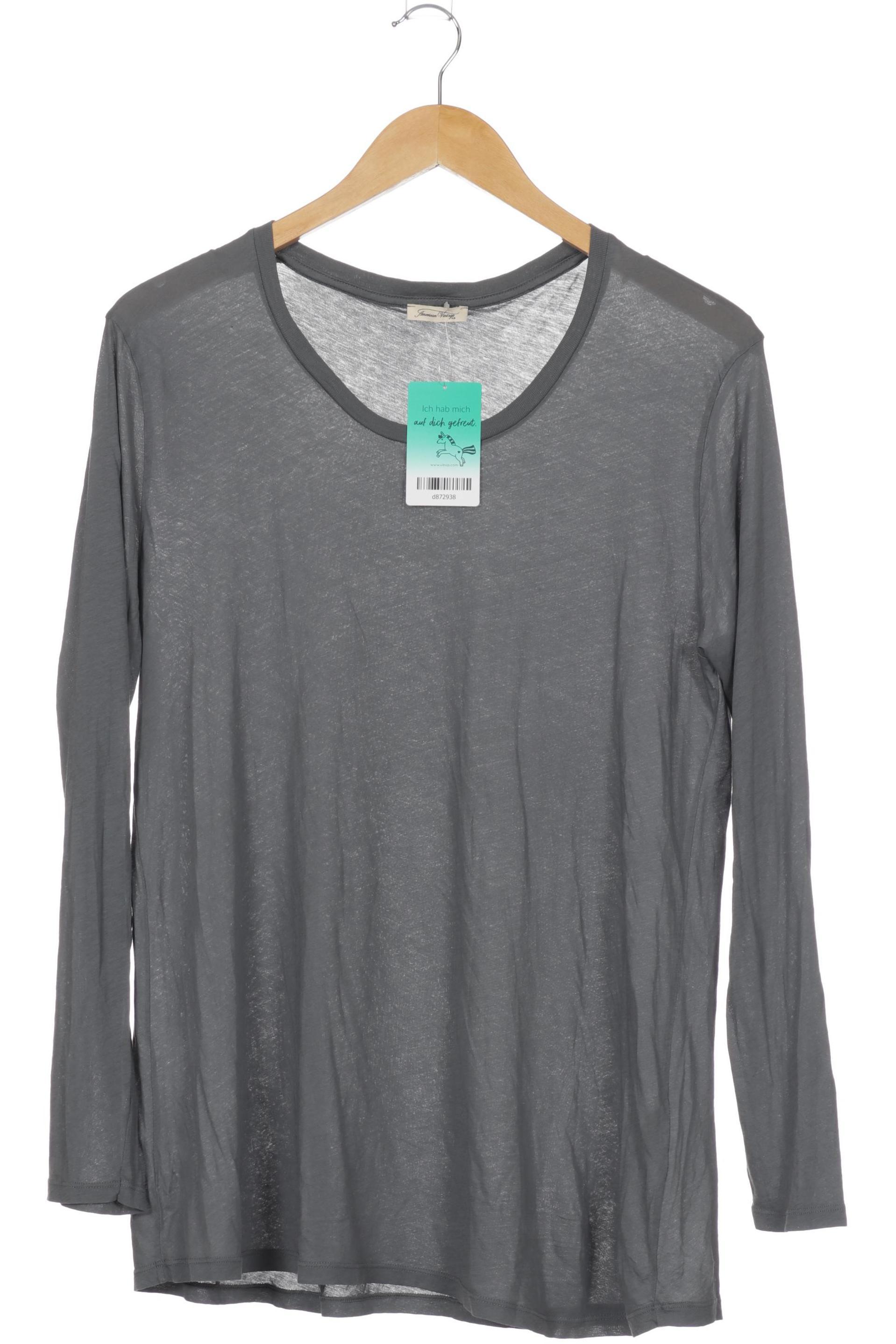 

American Vintage Damen Langarmshirt, grau, Gr.