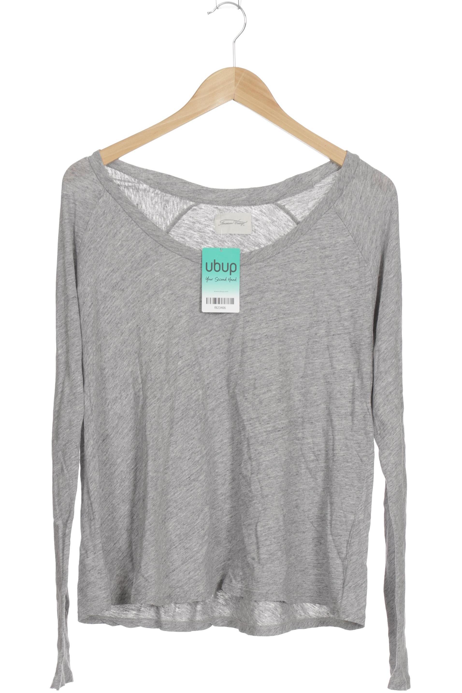 

American Vintage Damen Langarmshirt, grau, Gr.