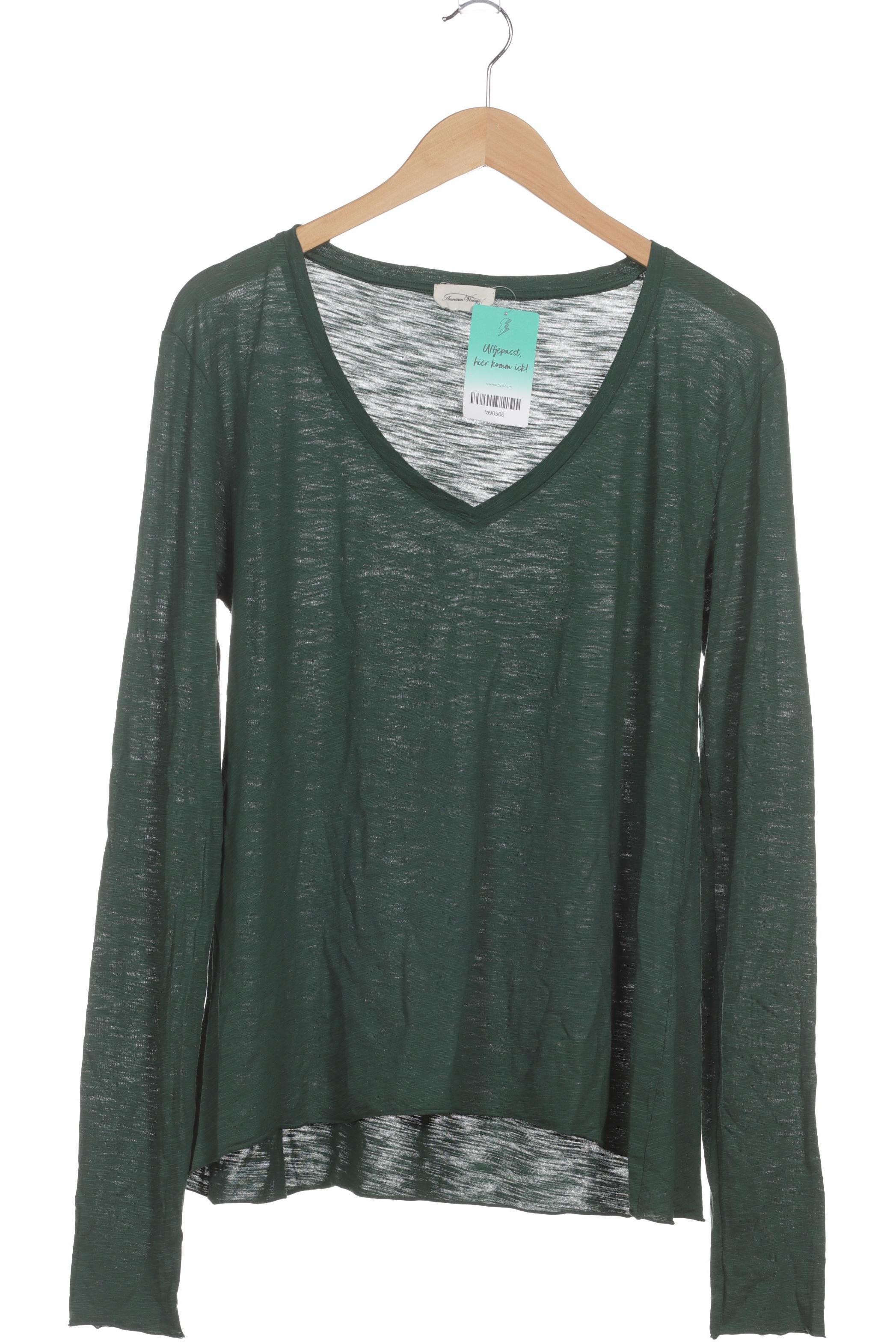 

American Vintage Damen Langarmshirt, grün, Gr.
