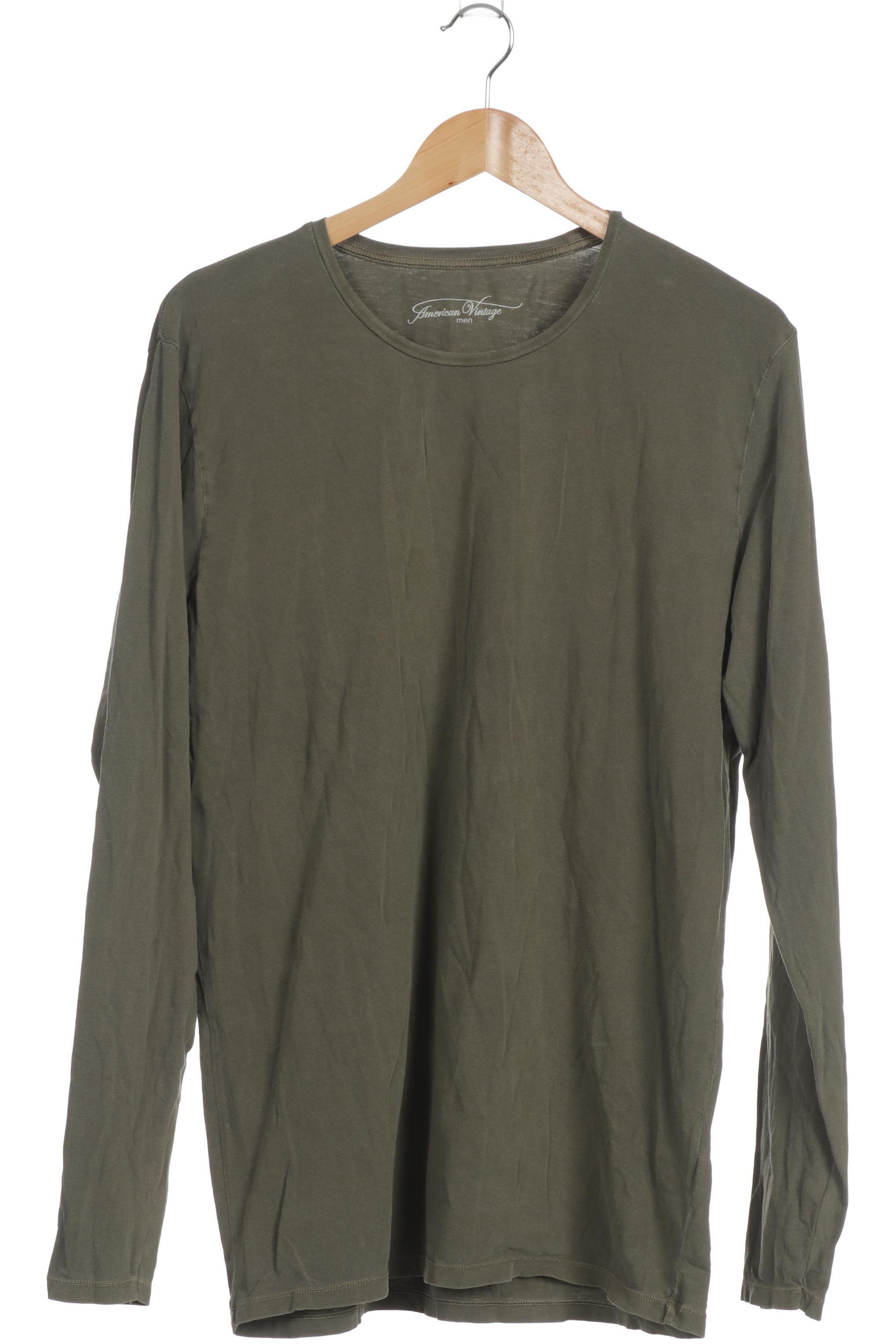 

American Vintage Herren Langarmshirt, grün, Gr.