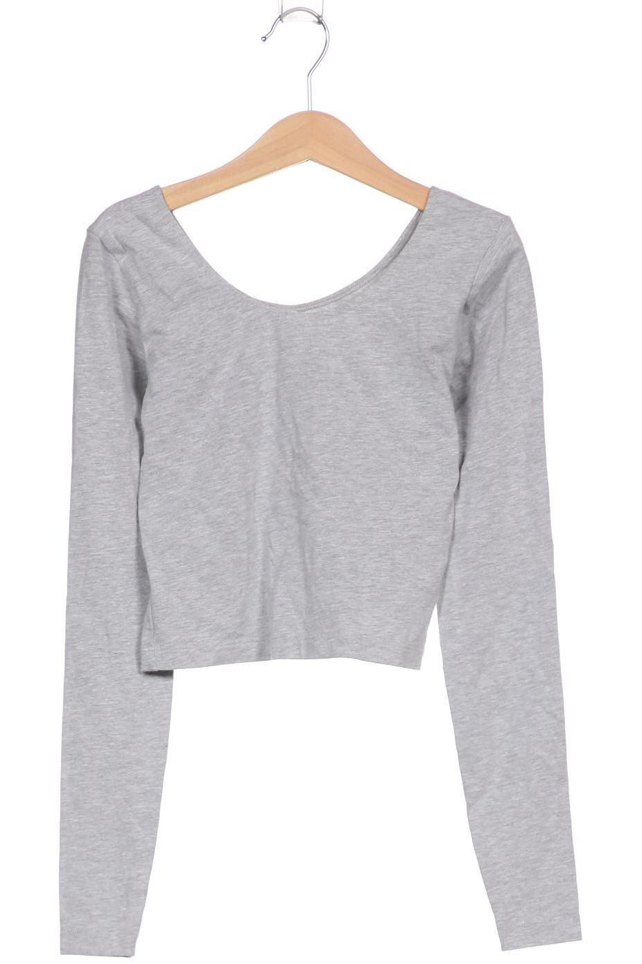 

American Apparel Damen Langarmshirt, grau, Gr. 34