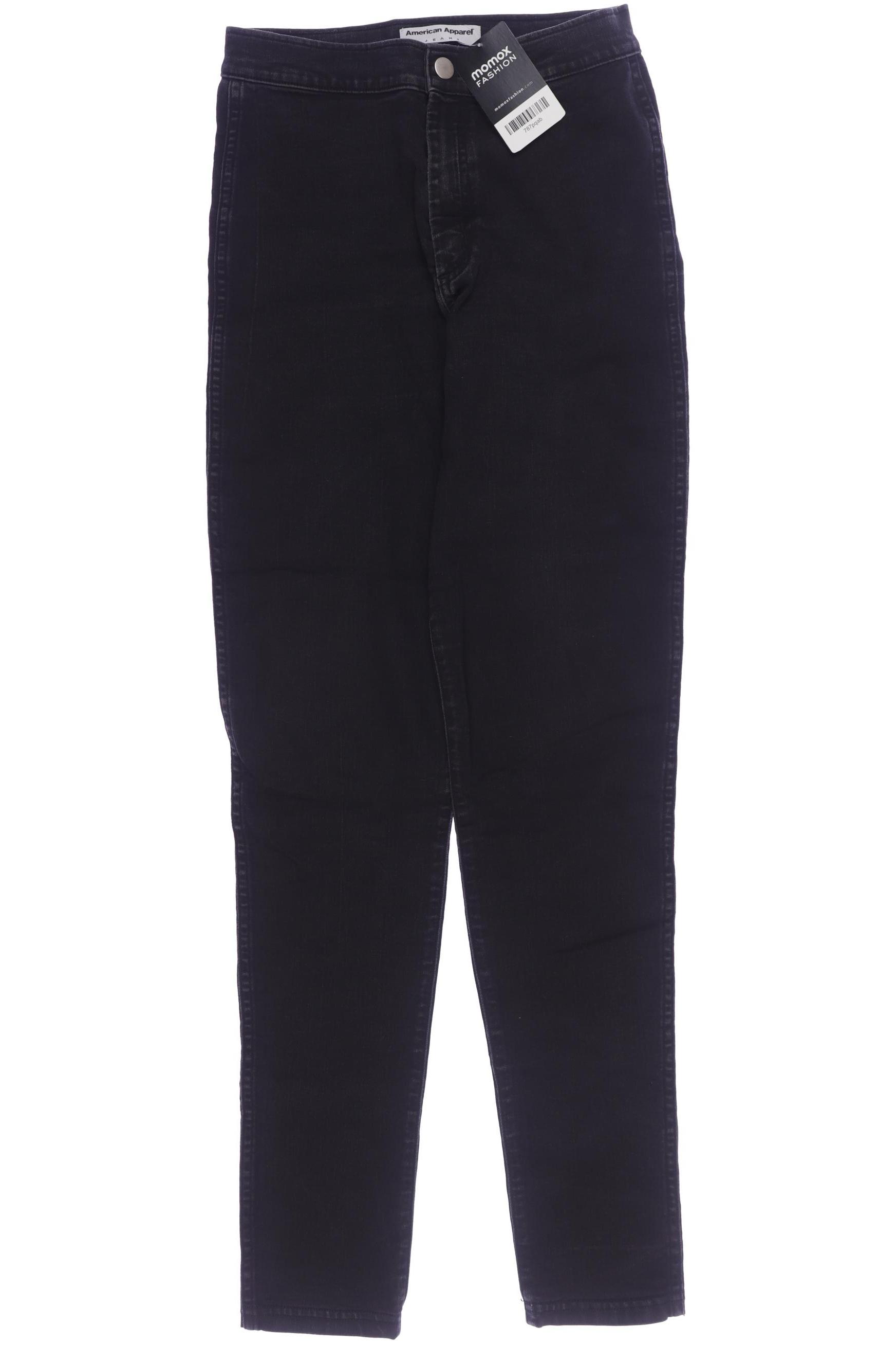

American Apparel Damen Jeans, schwarz, Gr. 0
