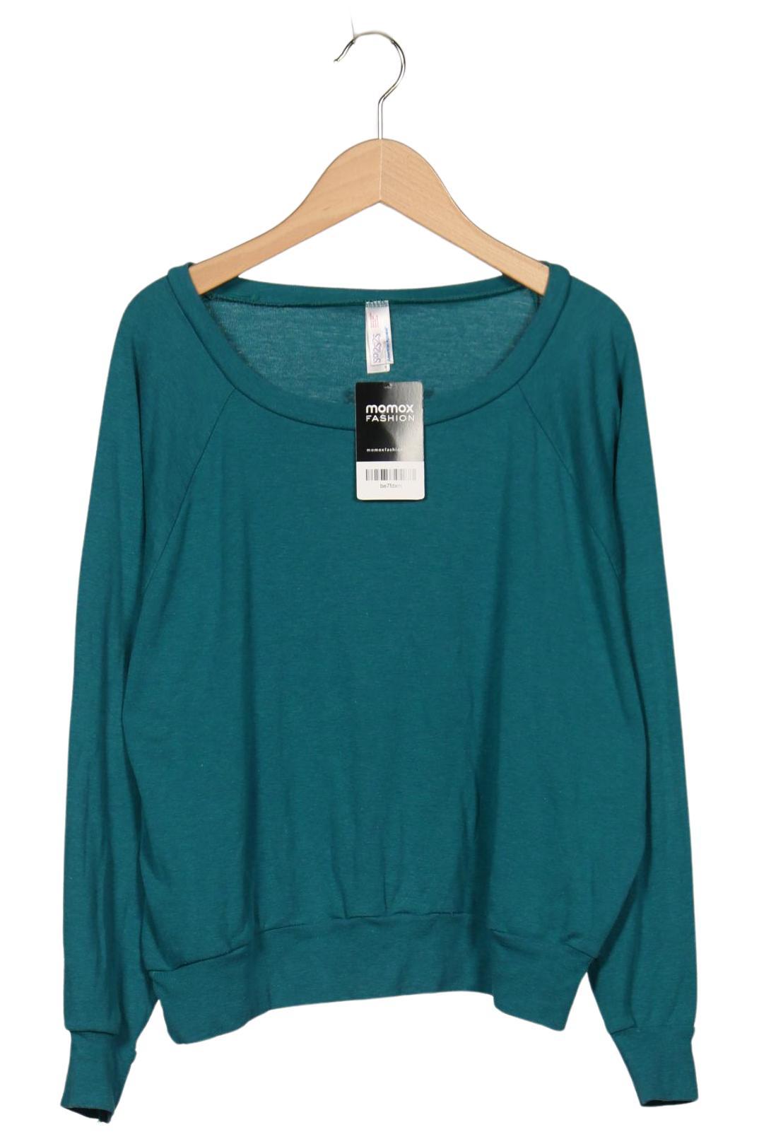 

American Apparel Damen Langarmshirt, türkis, Gr. 36
