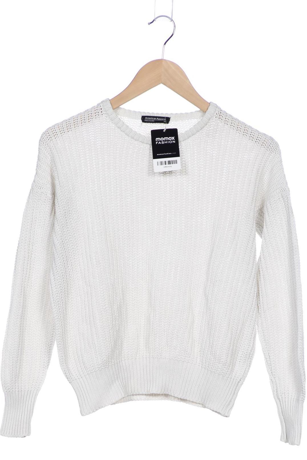 

American Apparel Damen Pullover, weiß, Gr. 34