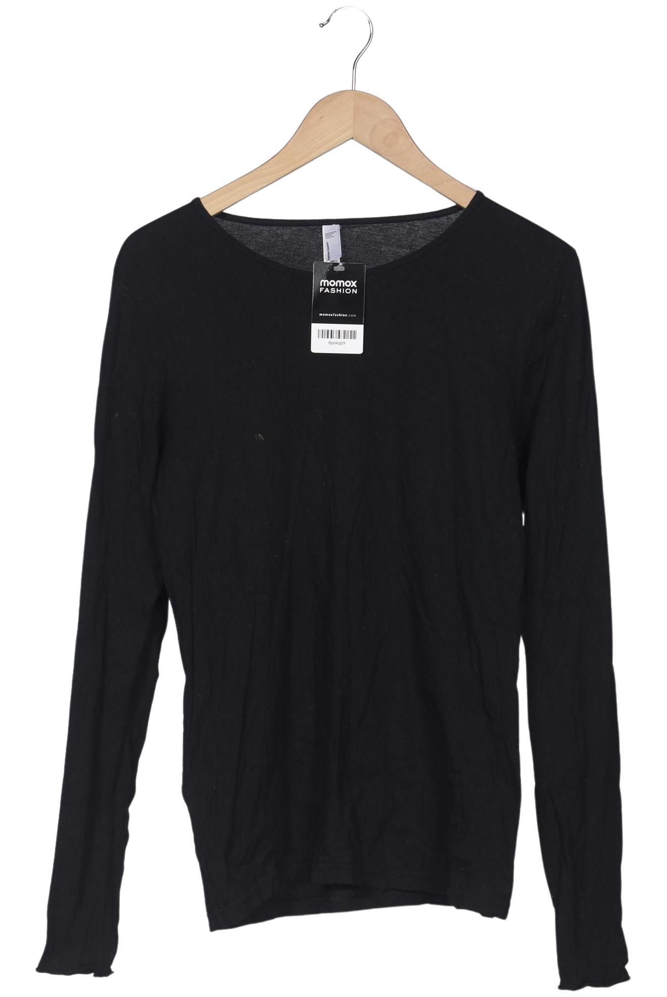 

American Apparel Damen Langarmshirt, schwarz, Gr. 44