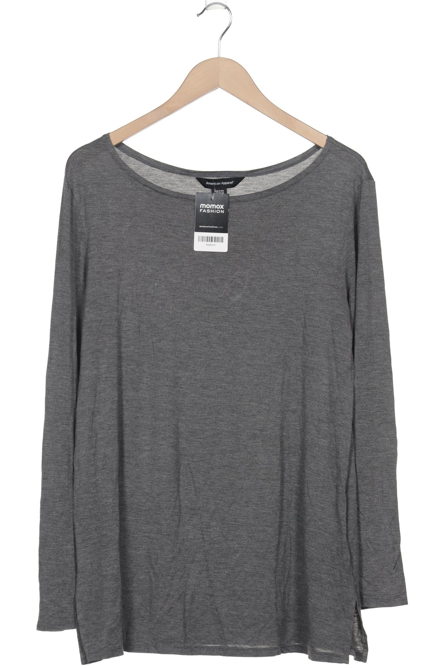 

American Apparel Herren Langarmshirt, grau, Gr. 52