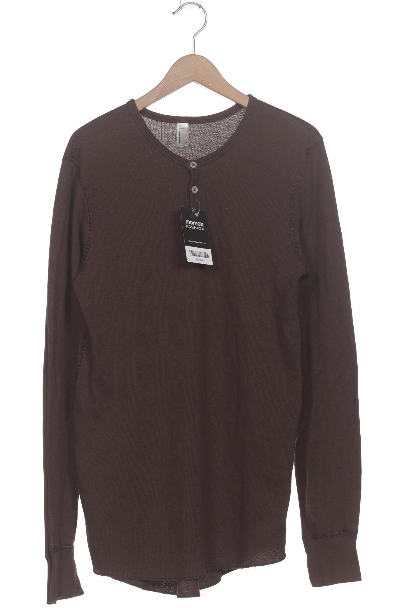 

American Apparel Herren Langarmshirt, braun, Gr. 48