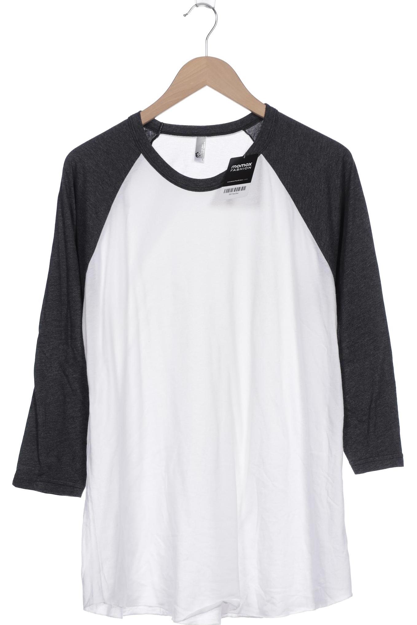 

American Apparel Herren Langarmshirt, weiß
