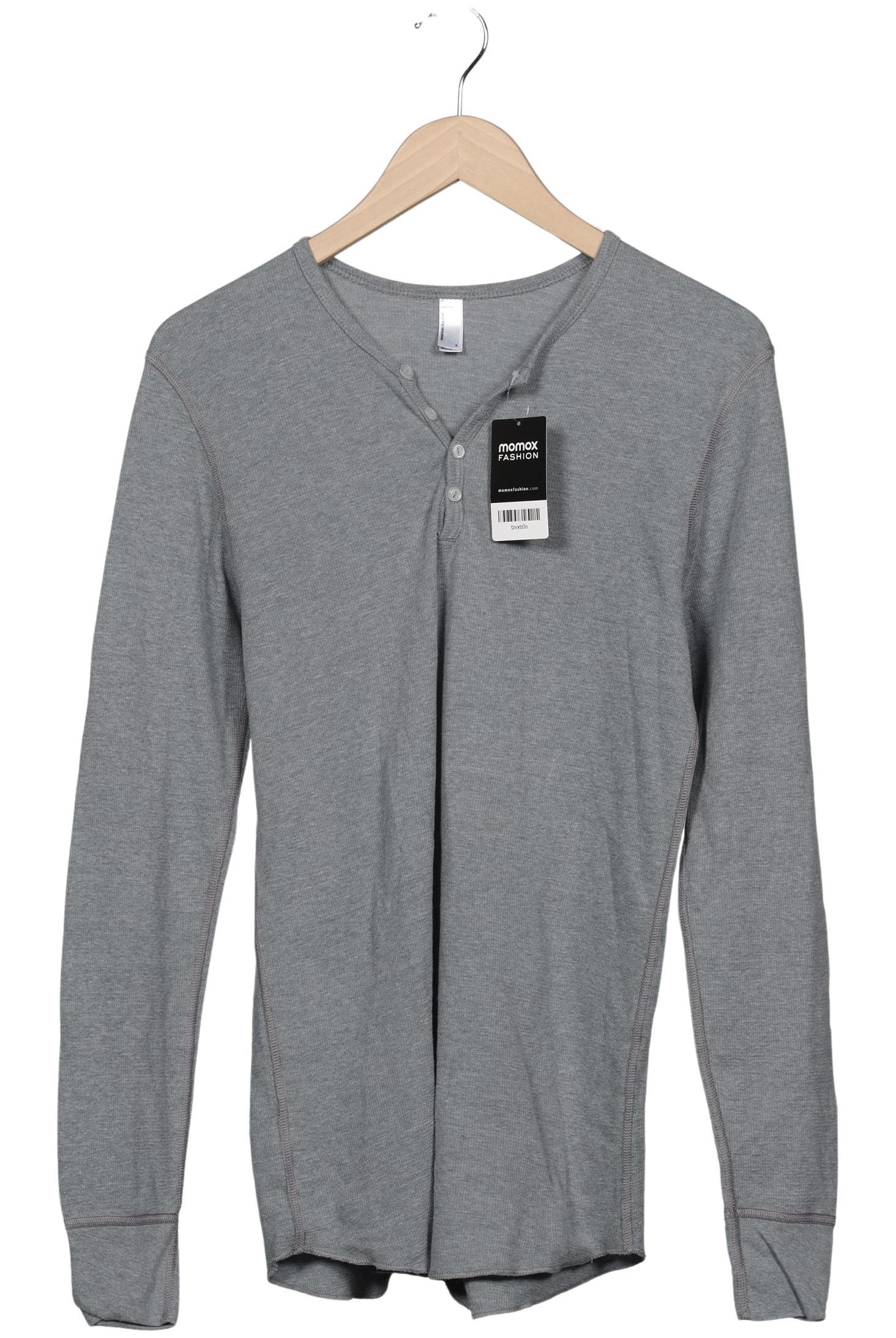 

American Apparel Herren Langarmshirt, grau, Gr. 52