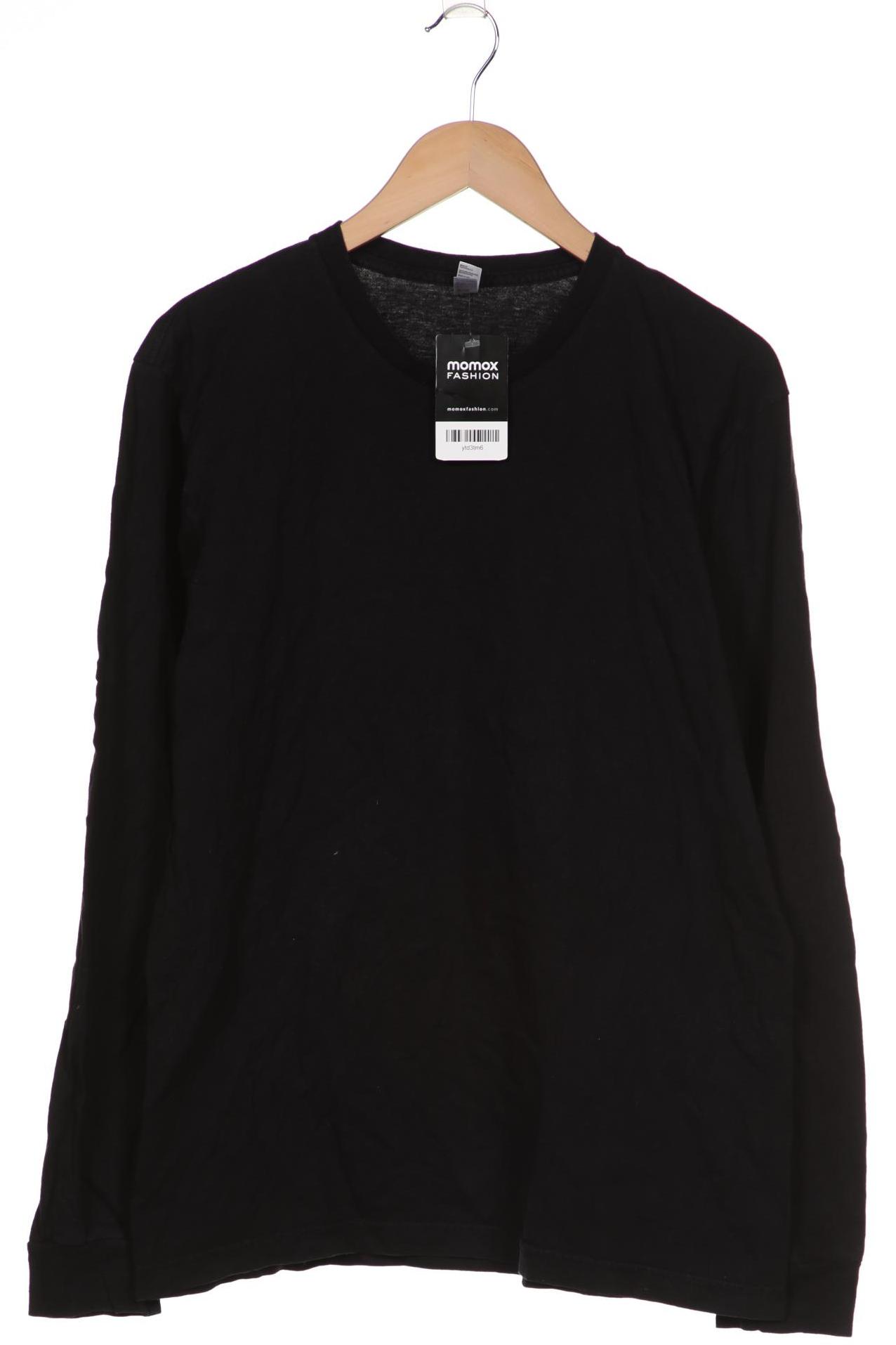 

American Apparel Herren Langarmshirt, schwarz