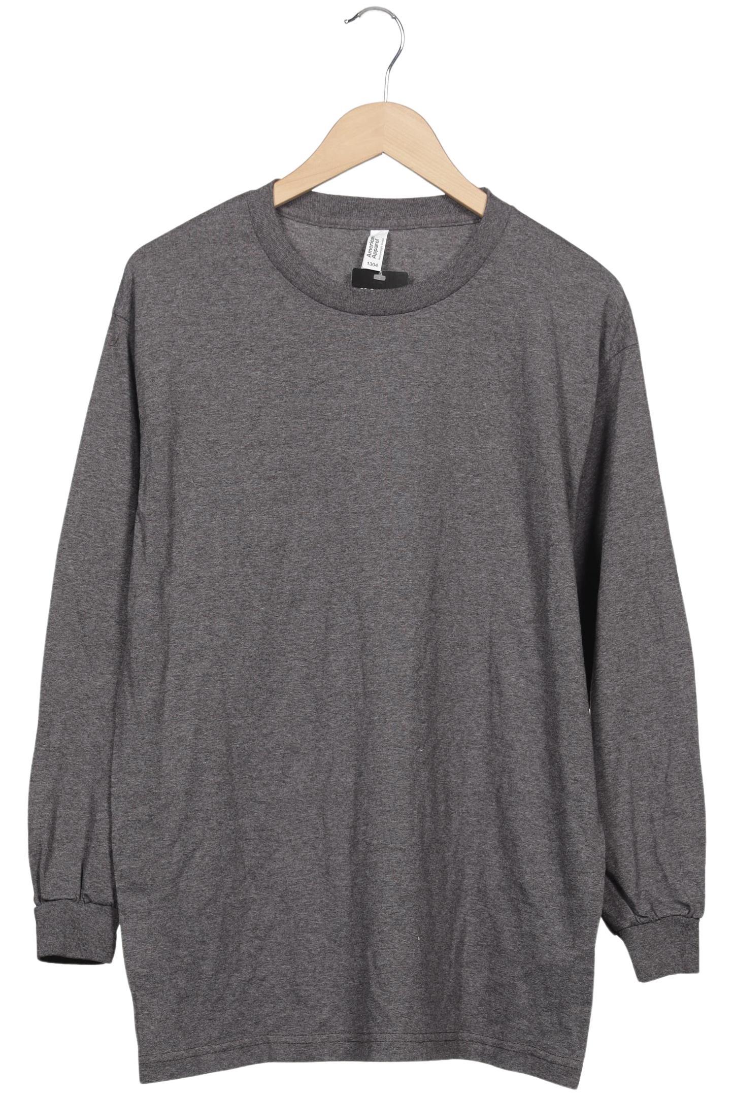 

American Apparel Herren Langarmshirt, grau, Gr. 52
