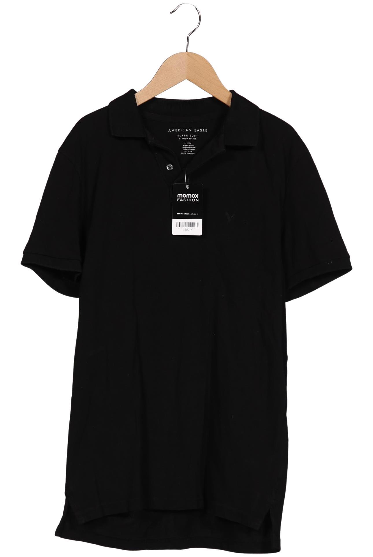 

American Eagle Outfitters Herren Poloshirt, schwarz, Gr. 46