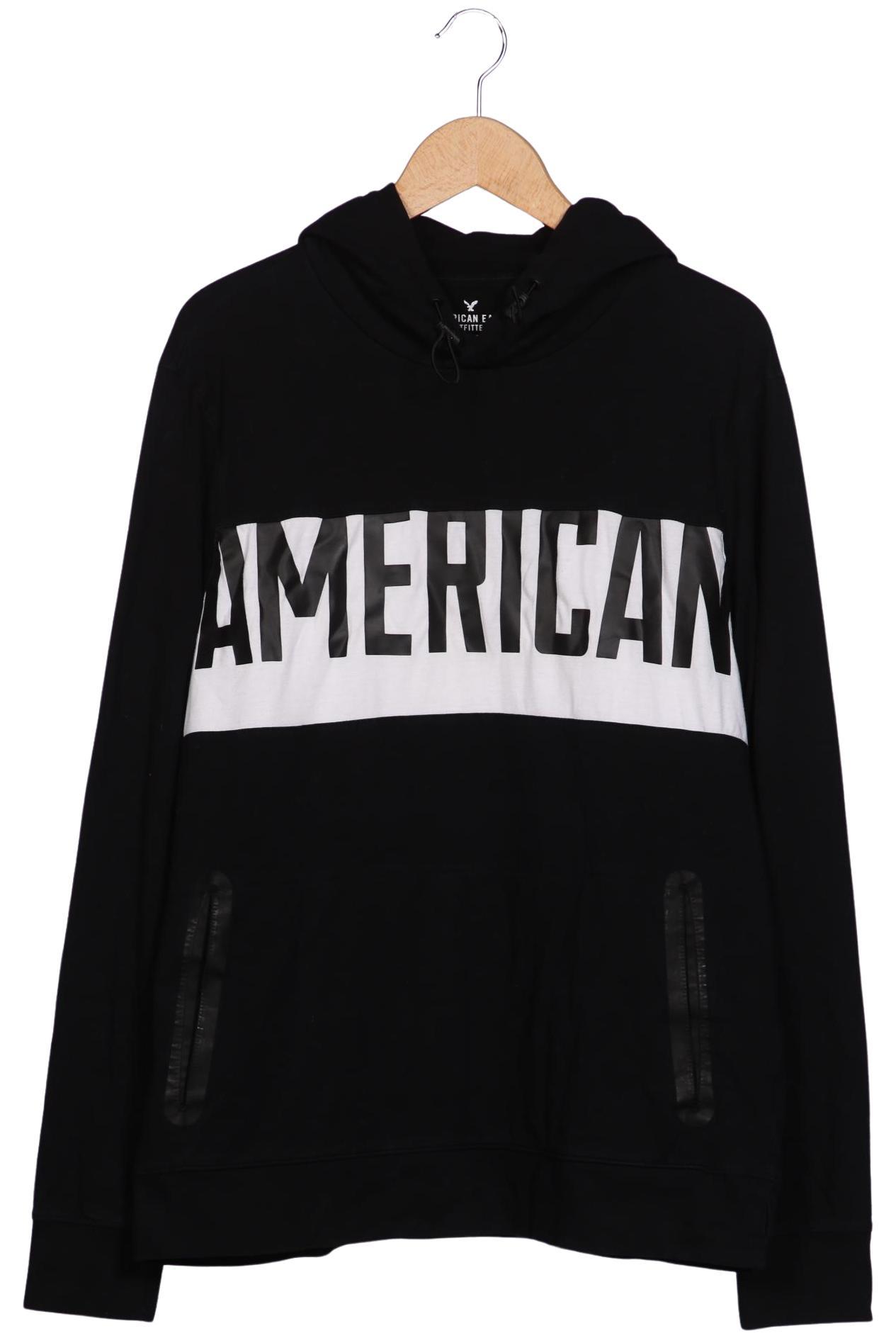 

American Eagle Outfitters Herren Kapuzenpullover, schwarz, Gr. 48