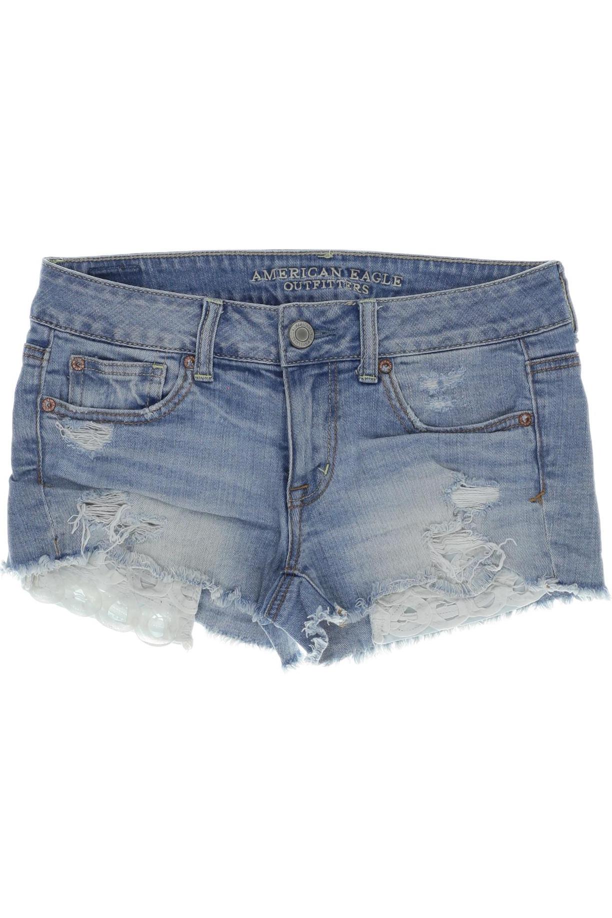 

American Eagle Outfitters Damen Shorts, blau, Gr. 2