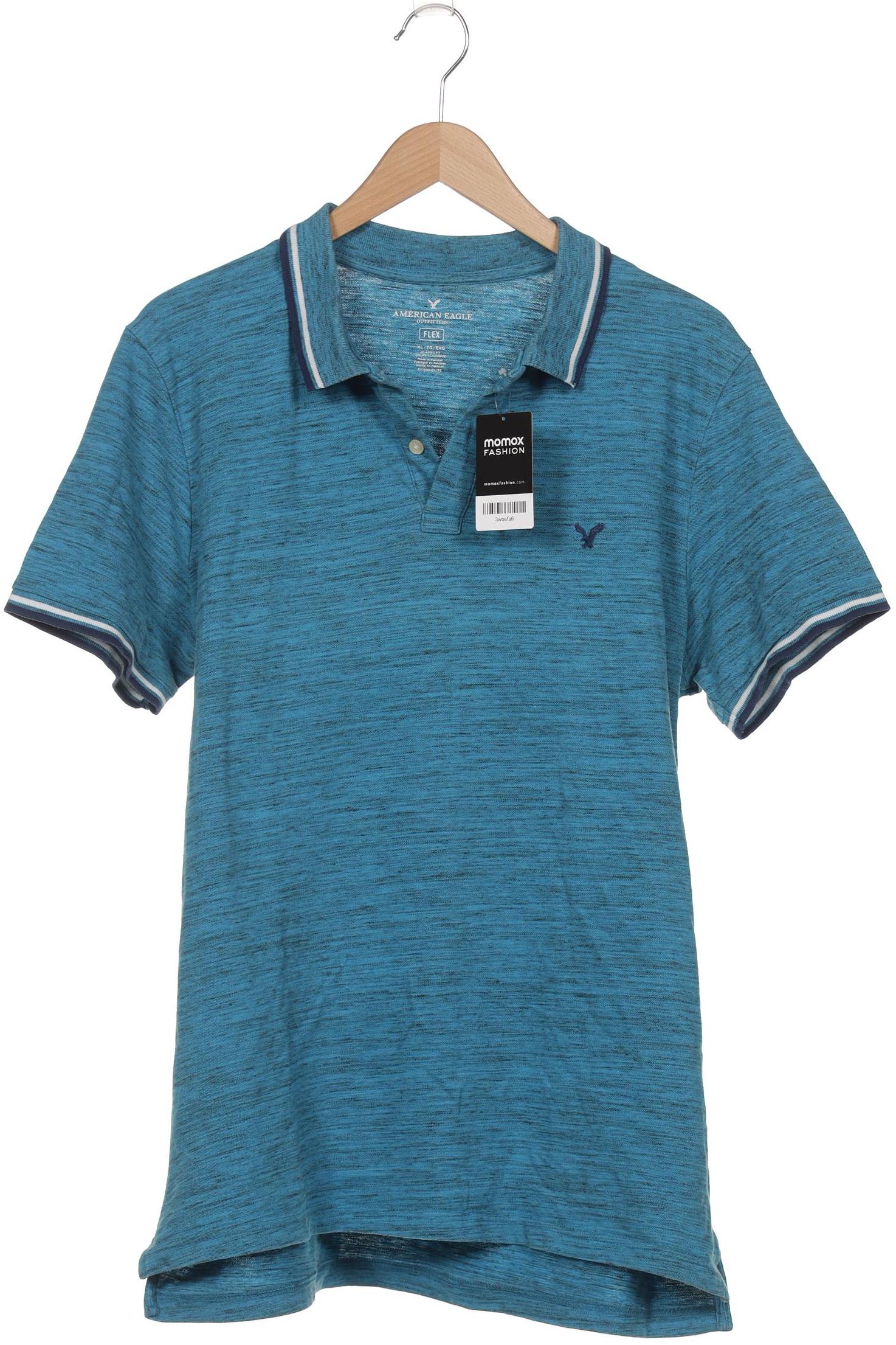 

American Eagle Outfitters Herren Poloshirt, blau, Gr. 54