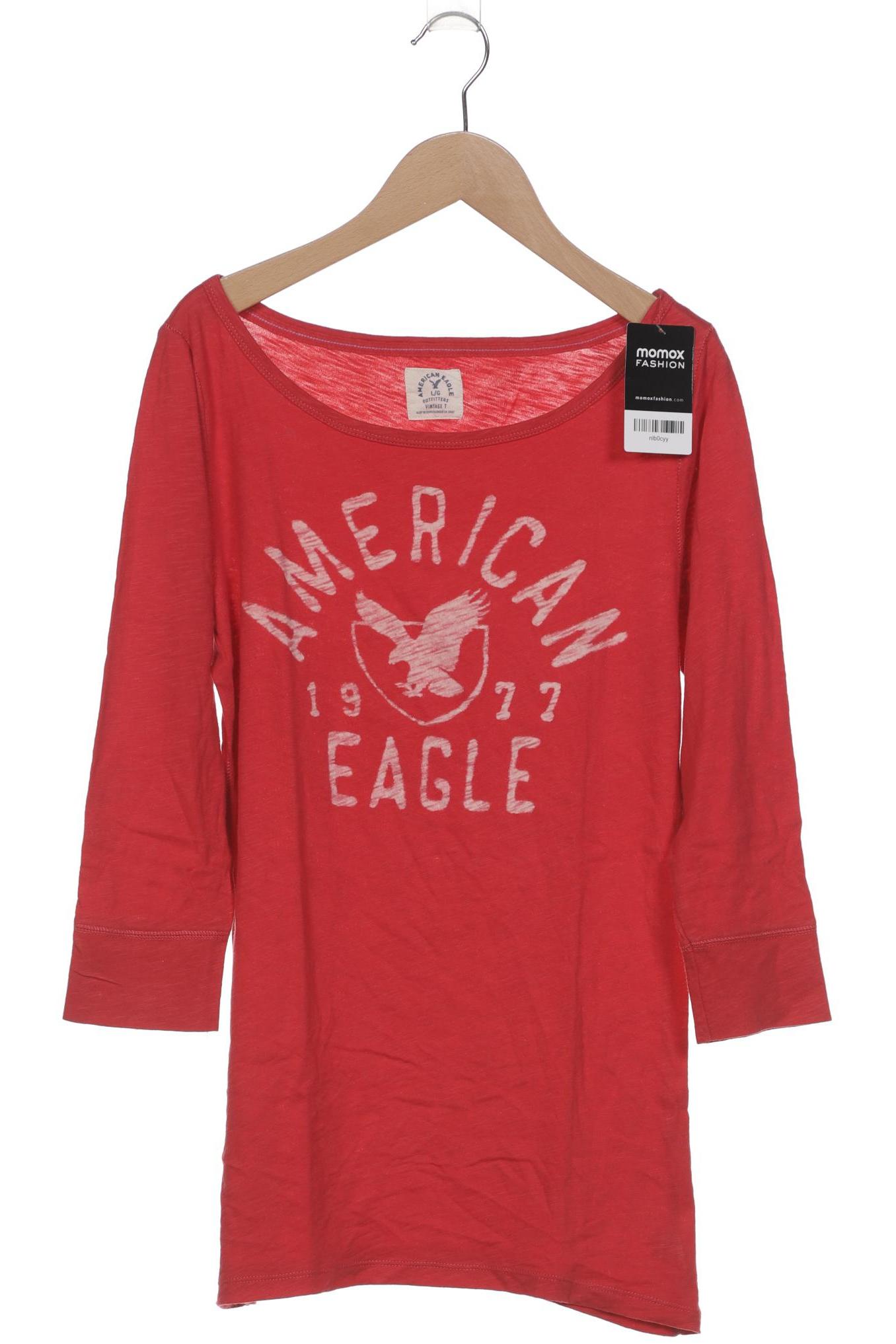 

American Eagle Outfitters Damen Langarmshirt, rot, Gr. 42