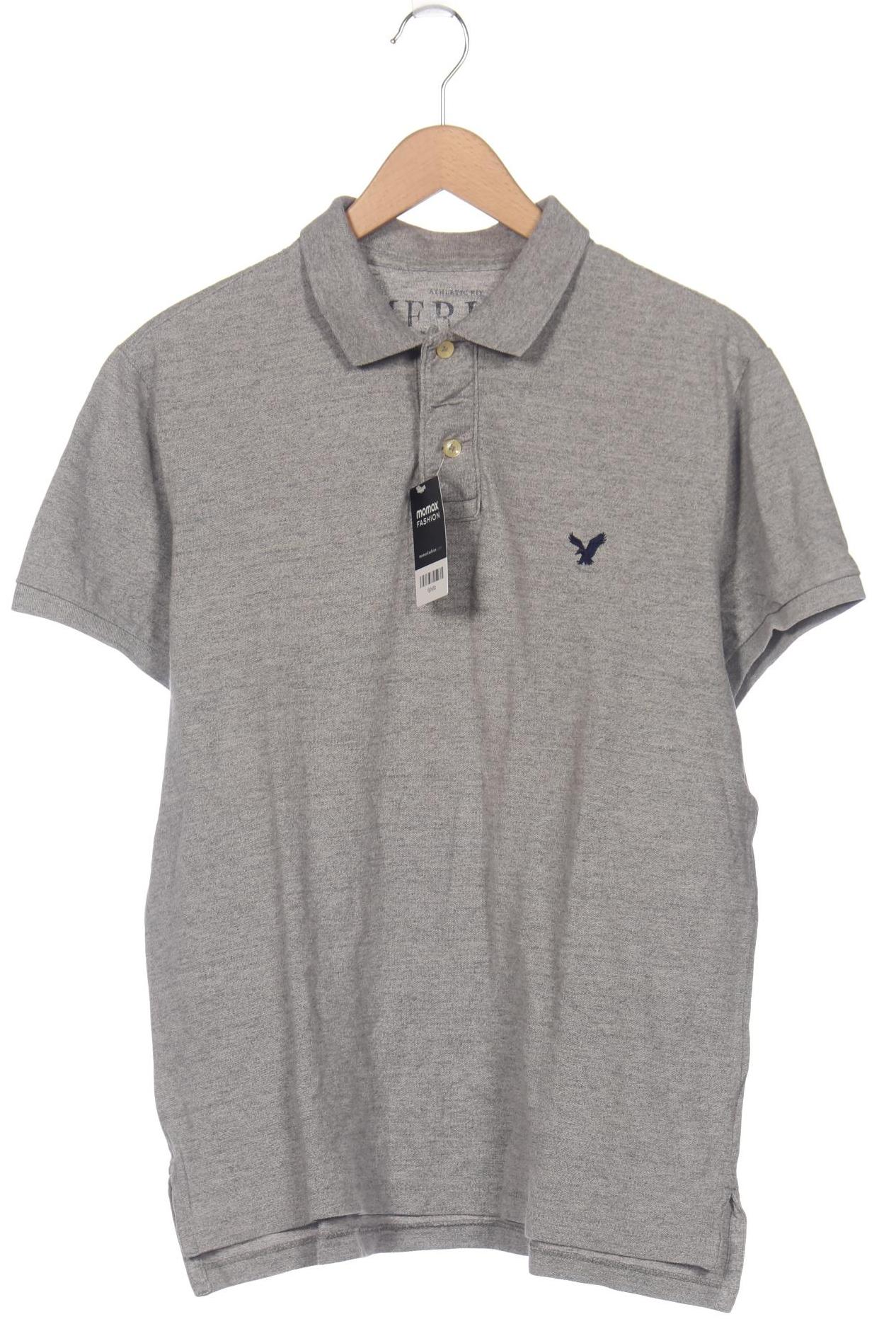 

American Eagle Outfitters Herren Poloshirt, grau, Gr. 52