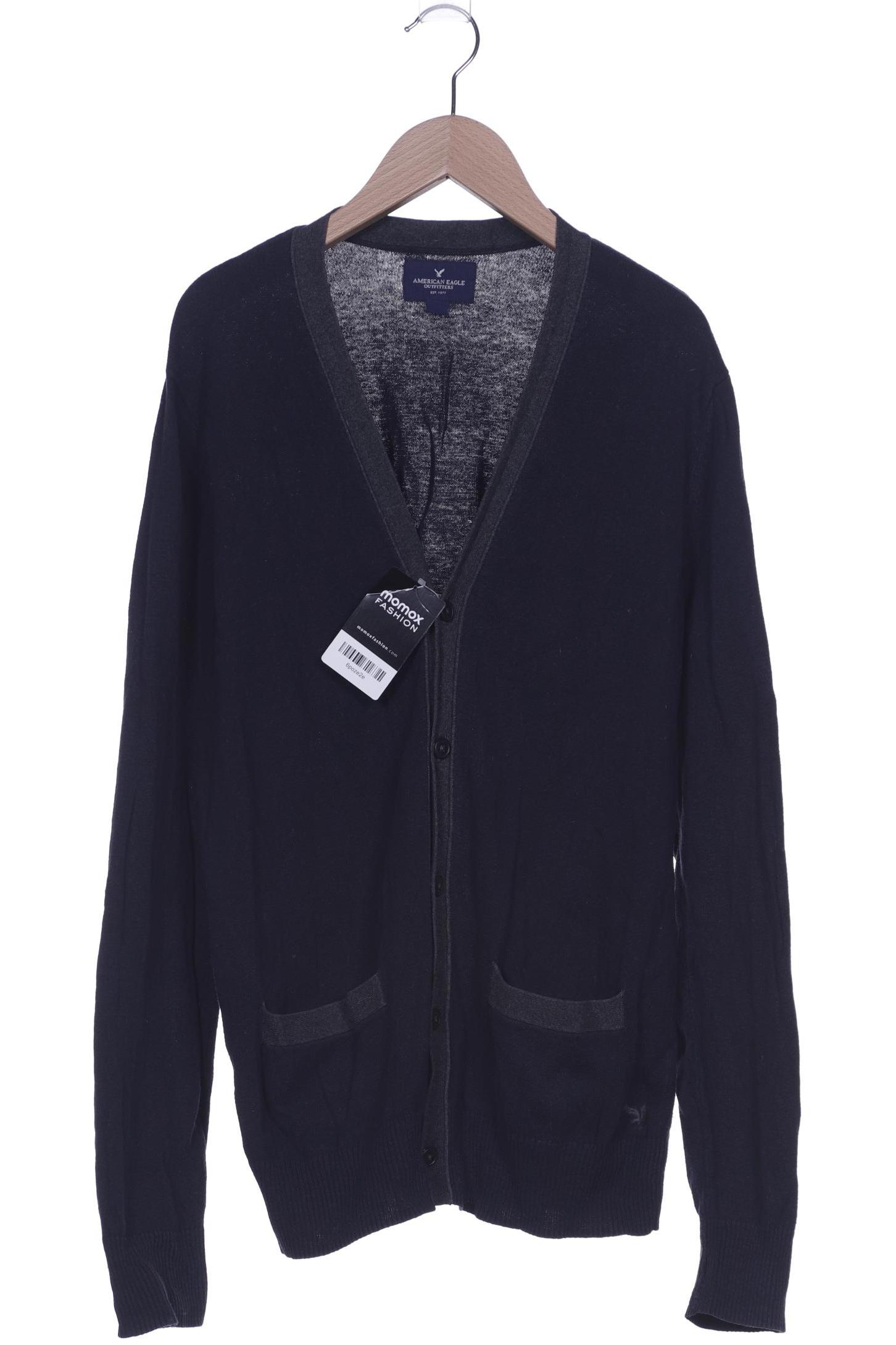 

American Eagle Outfitters Herren Strickjacke, marineblau, Gr. 46