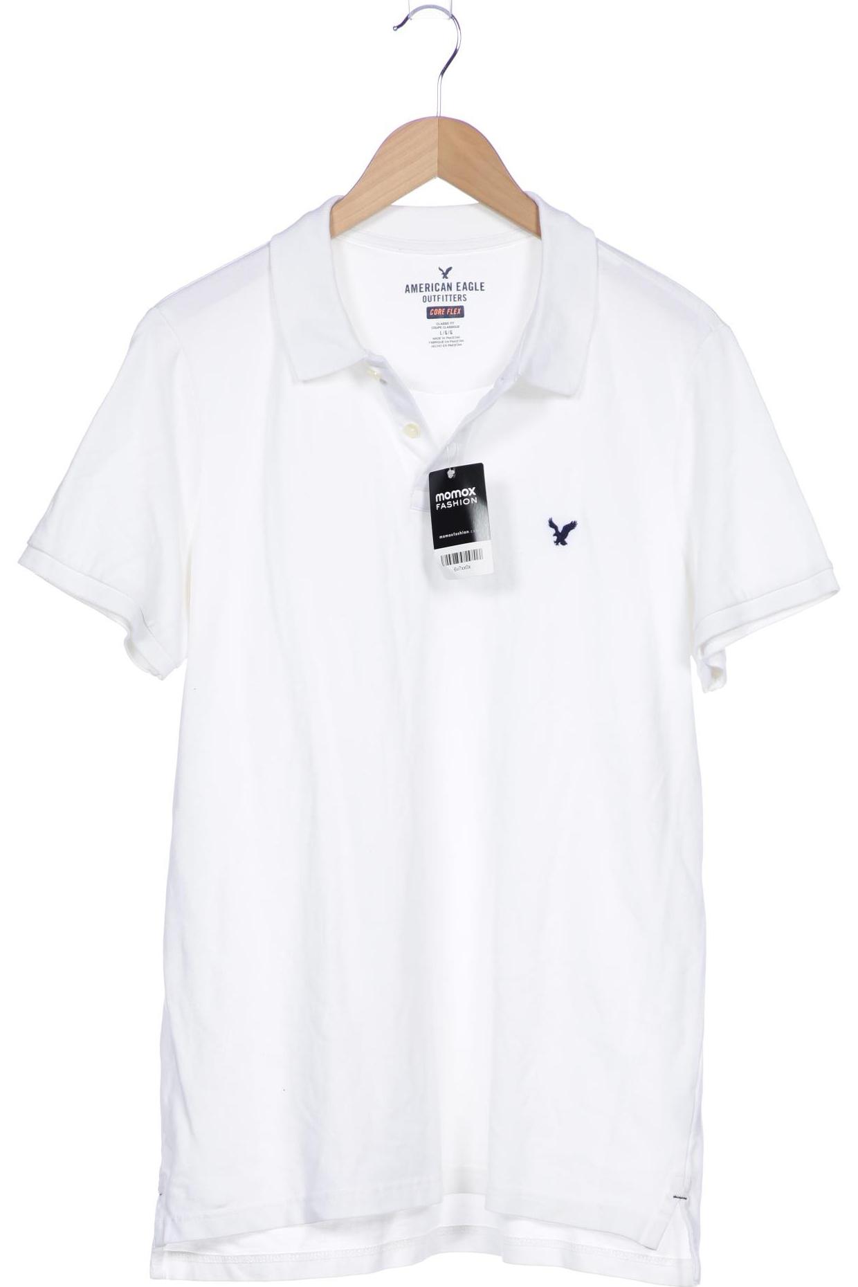 

American Eagle Outfitters Herren Poloshirt, weiß, Gr. 52