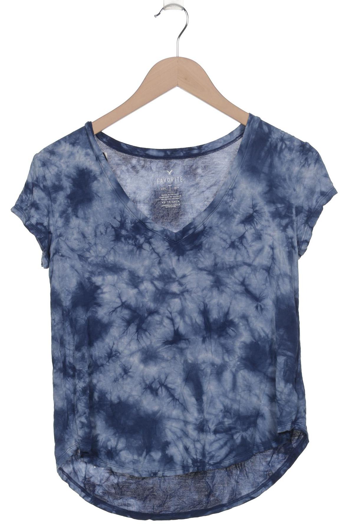 

American Eagle Outfitters Damen T-Shirt, blau, Gr. 34
