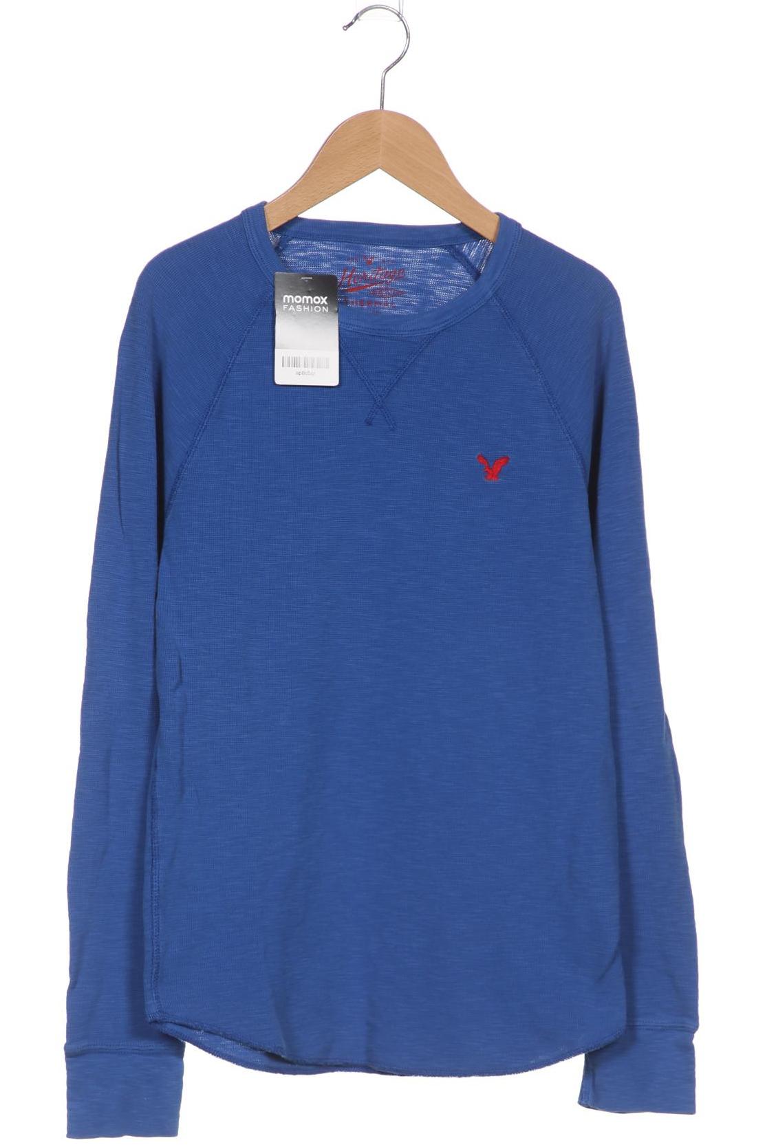 

American Eagle Outfitters Herren Langarmshirt, blau, Gr. 46