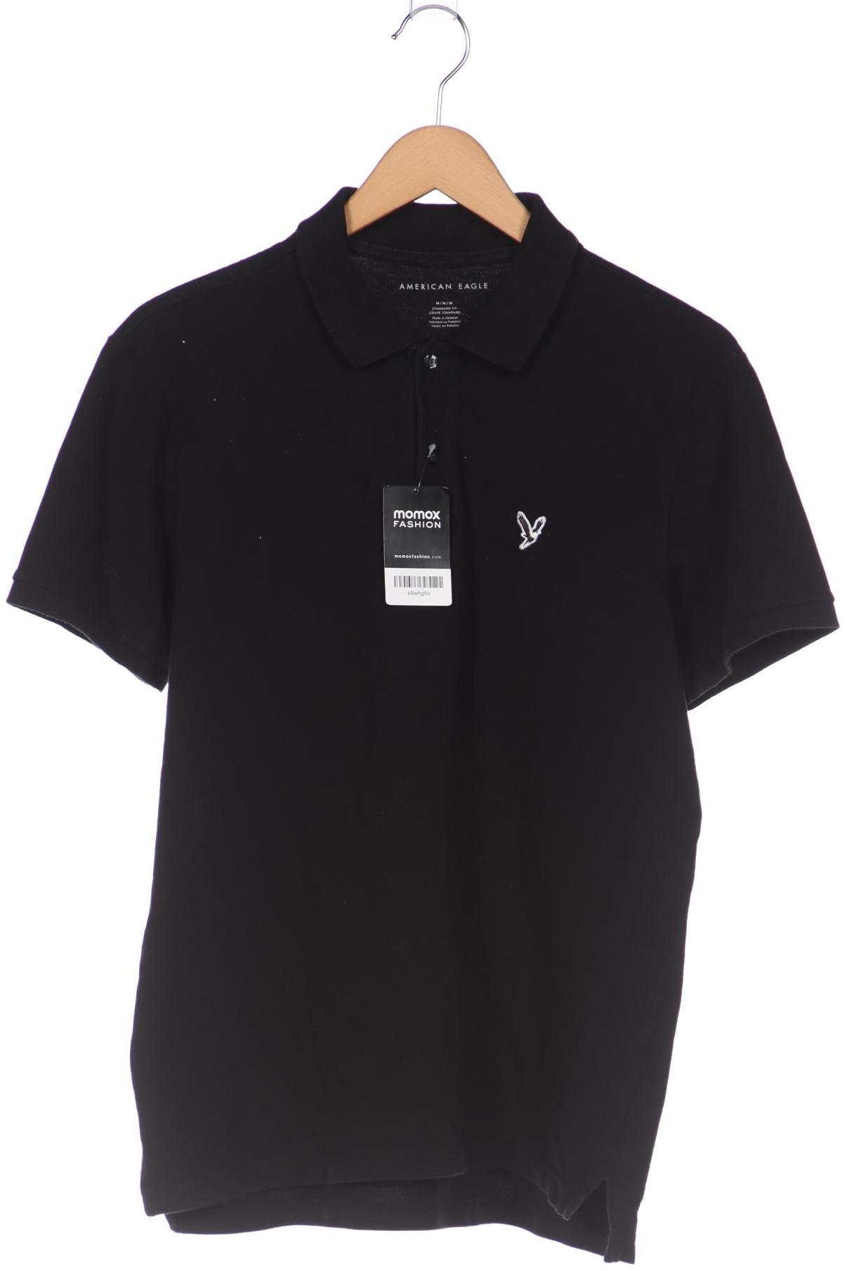 

American Eagle Outfitters Herren Poloshirt, schwarz, Gr. 48