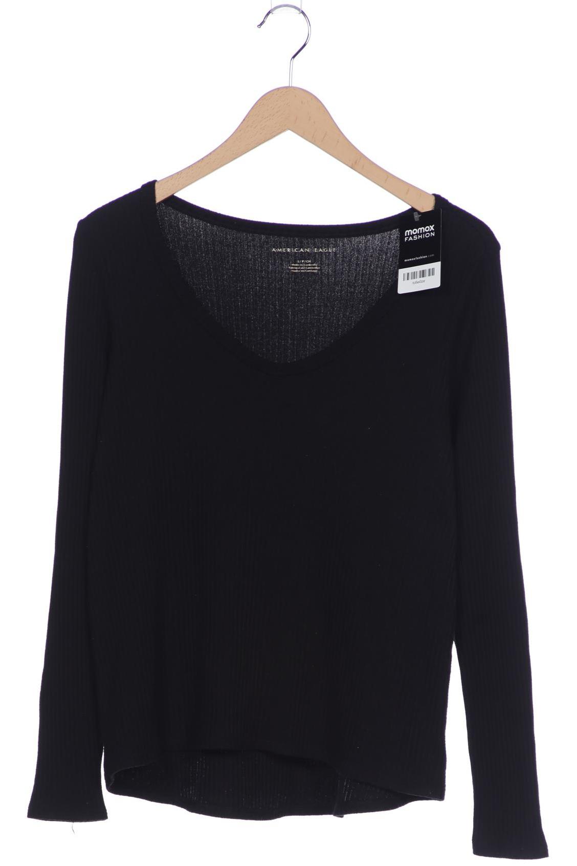 

American Eagle Outfitters Damen Langarmshirt, schwarz, Gr. 36