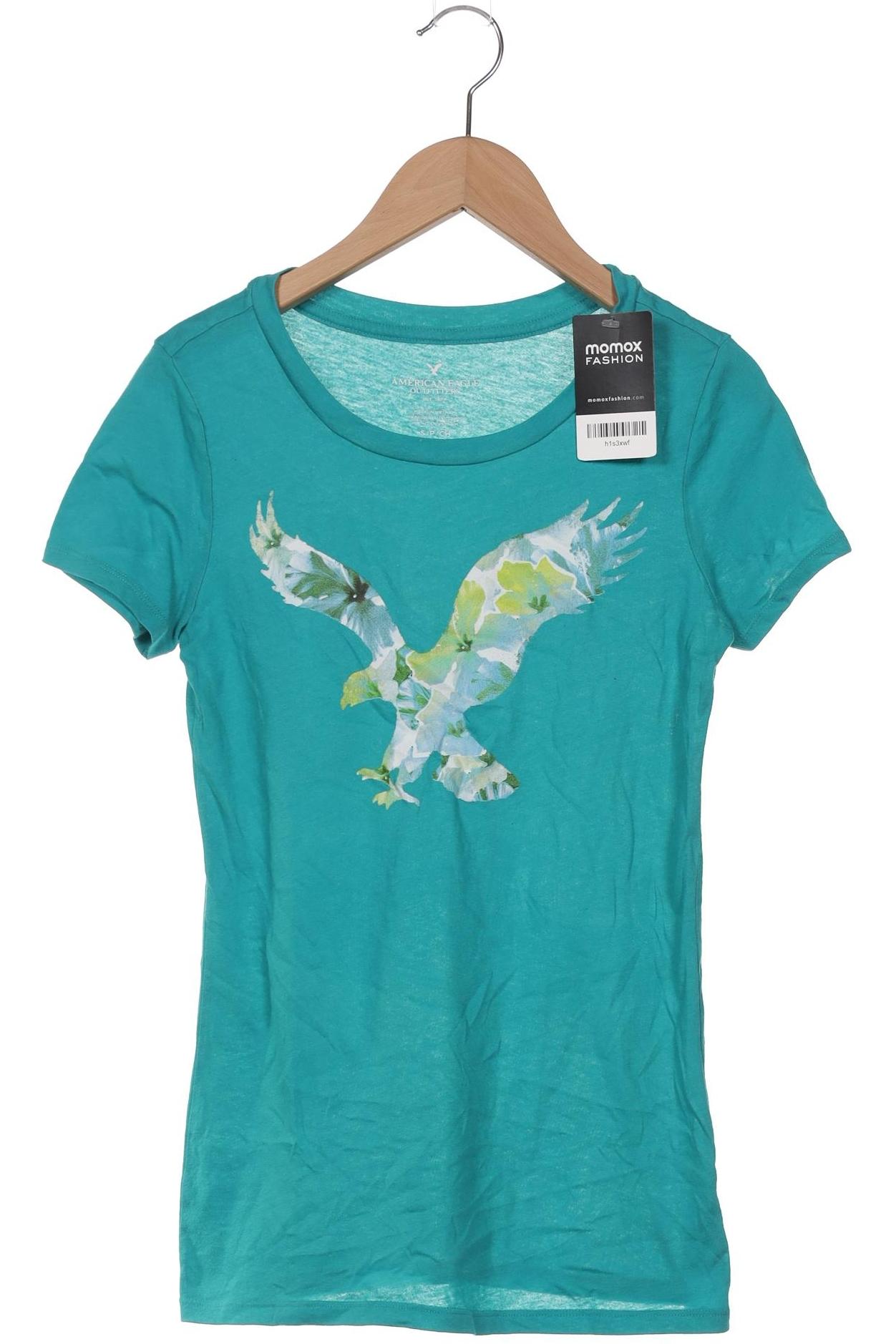 

American Eagle Outfitters Damen T-Shirt, türkis, Gr. 36