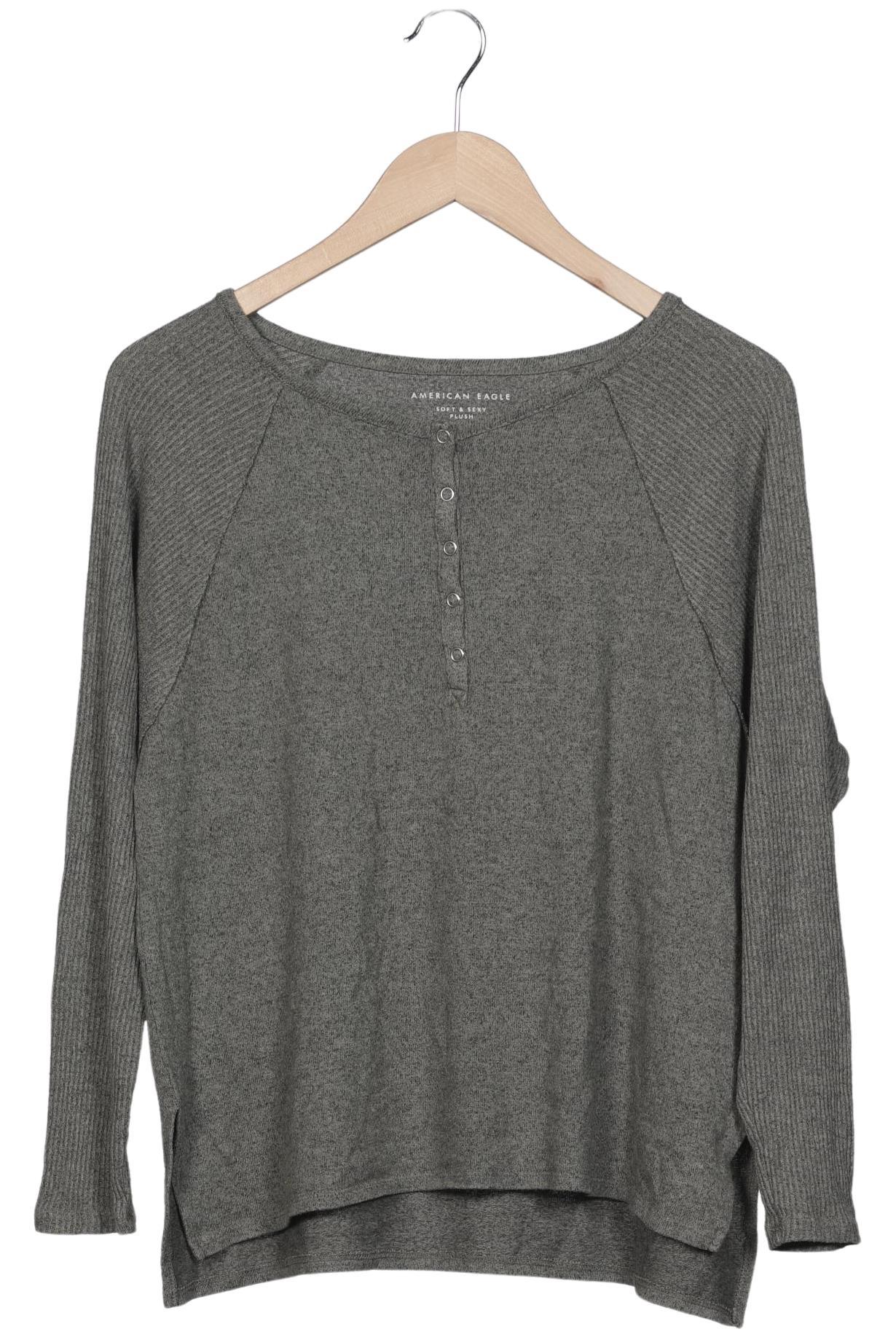 

American Eagle Outfitters Damen Langarmshirt, grau, Gr. 36