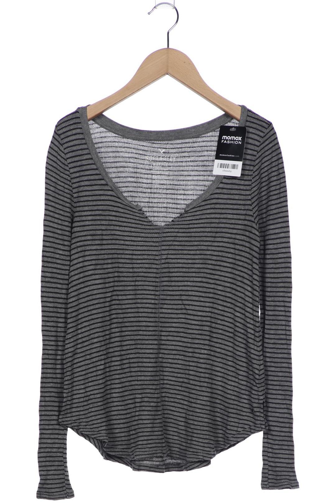 

American Eagle Outfitters Damen Langarmshirt, grau, Gr. 34