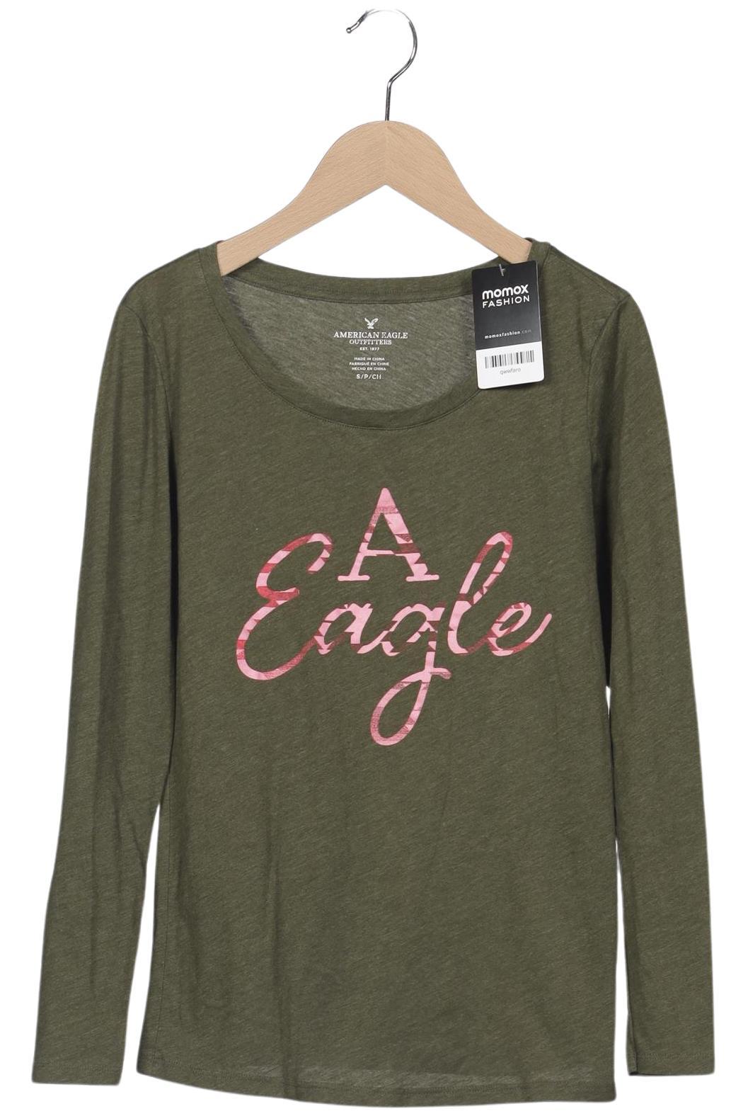 

American Eagle Outfitters Damen Langarmshirt, grün, Gr. 36