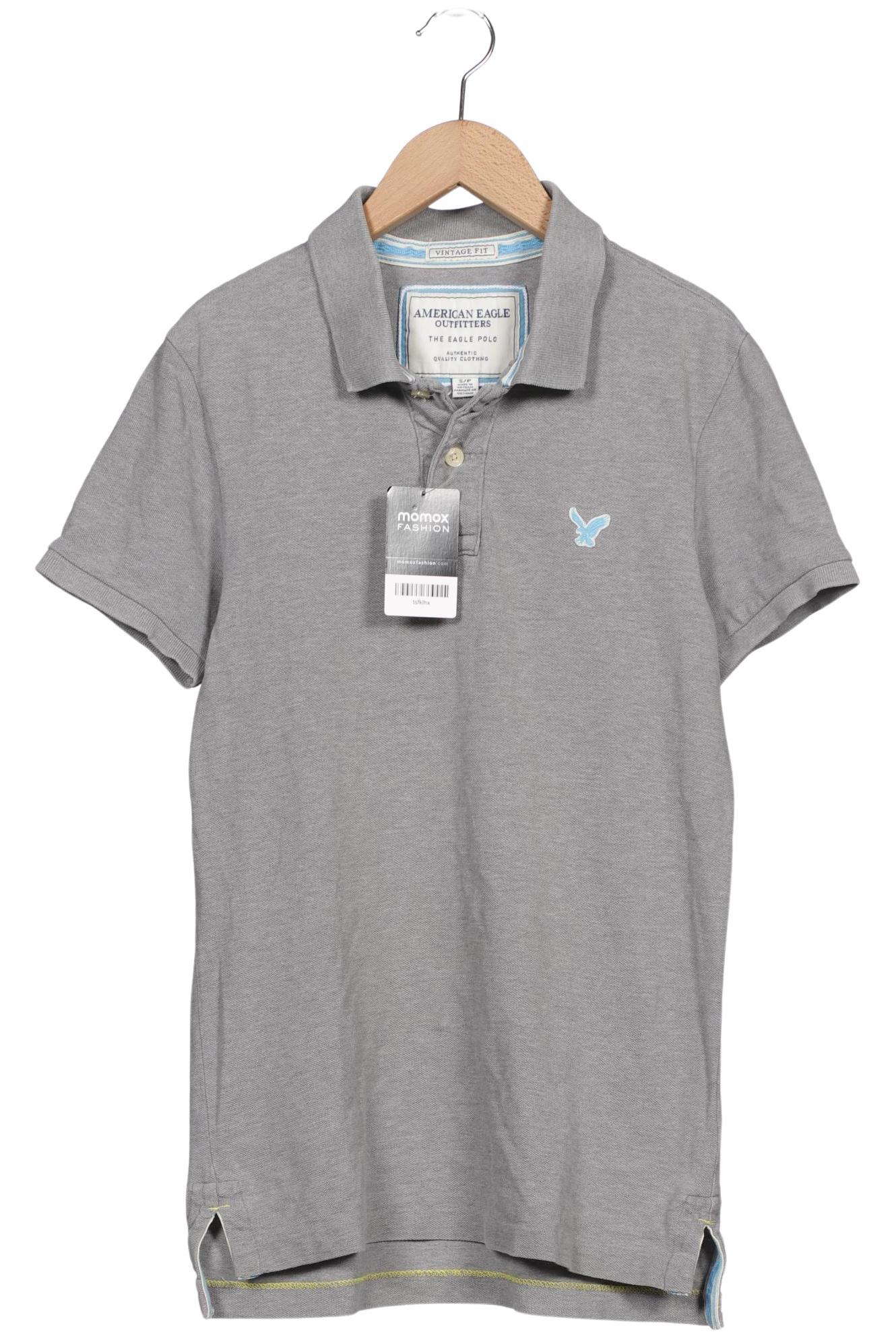 

American Eagle Outfitters Herren Poloshirt, grau, Gr. 46