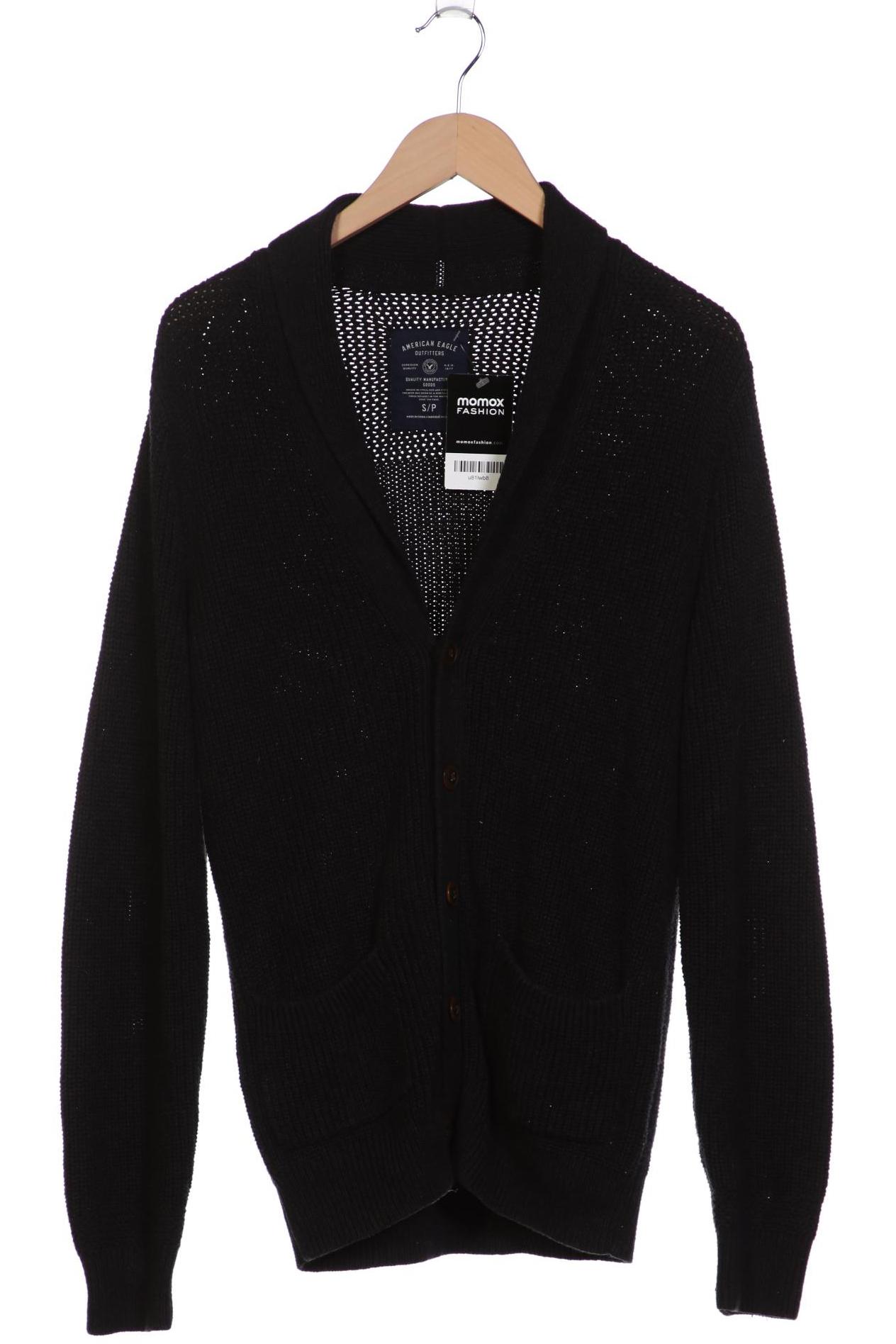 

American Eagle Outfitters Herren Strickjacke, schwarz, Gr. 46