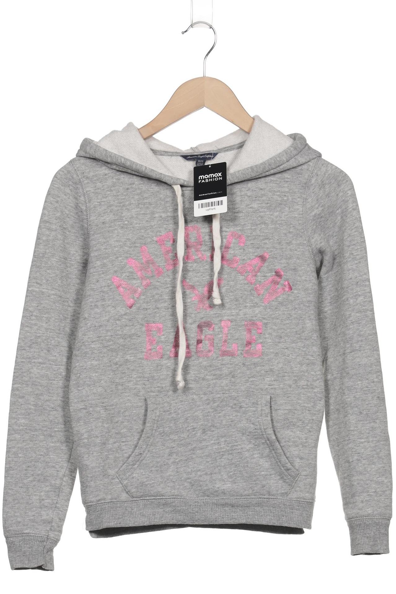

American Eagle Outfitters Damen Kapuzenpullover, grau, Gr. 34